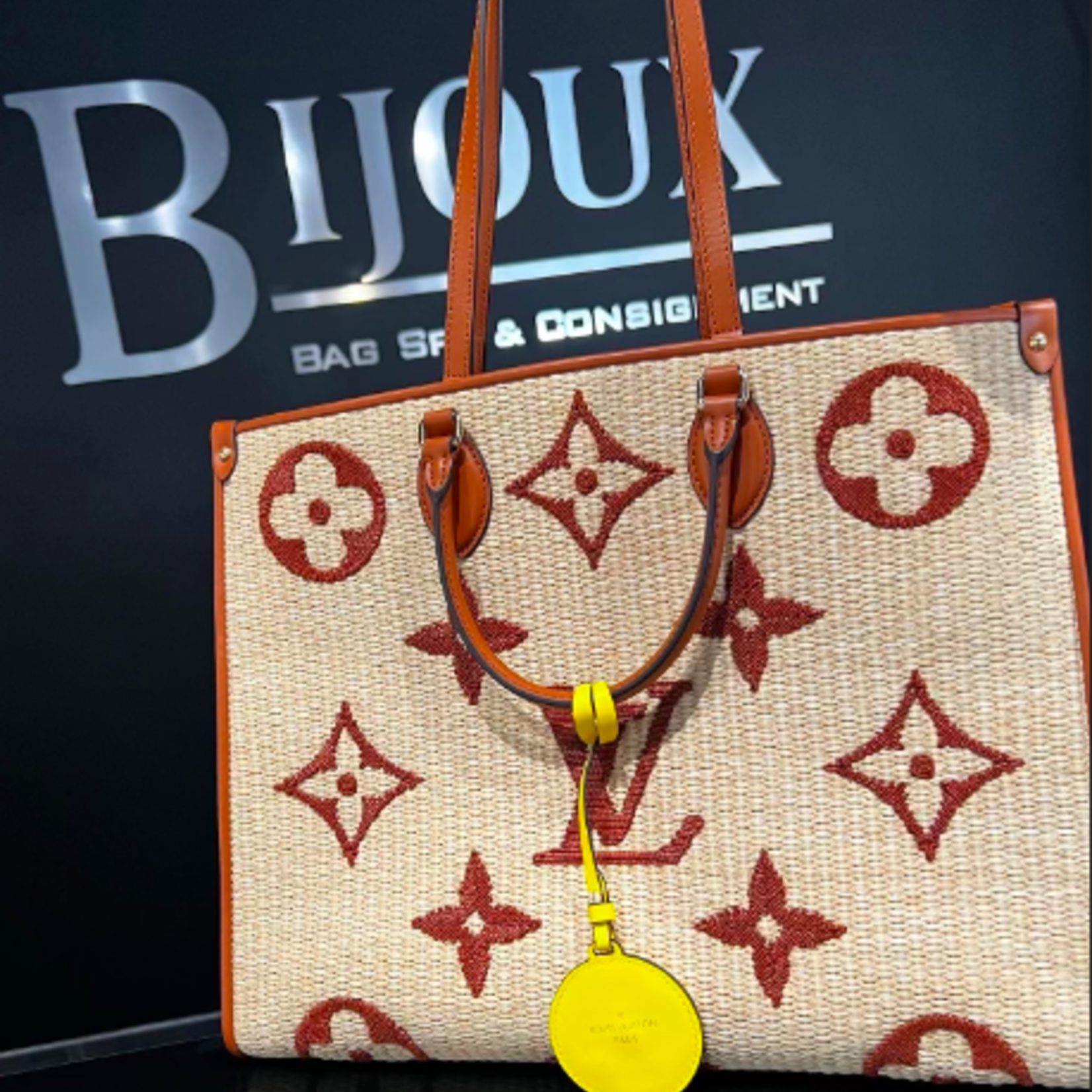 Louis Vuitton SOLD - Louis Vuitton On the Go Raffia Tote