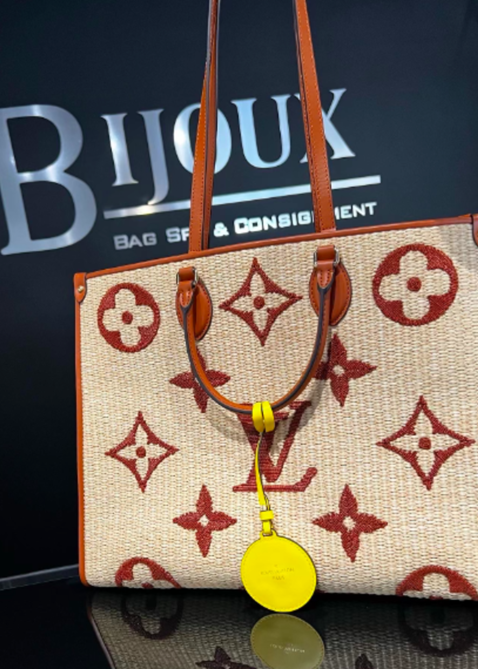 Louis Vuitton SOLD - Louis Vuitton On the Go Raffia Tote