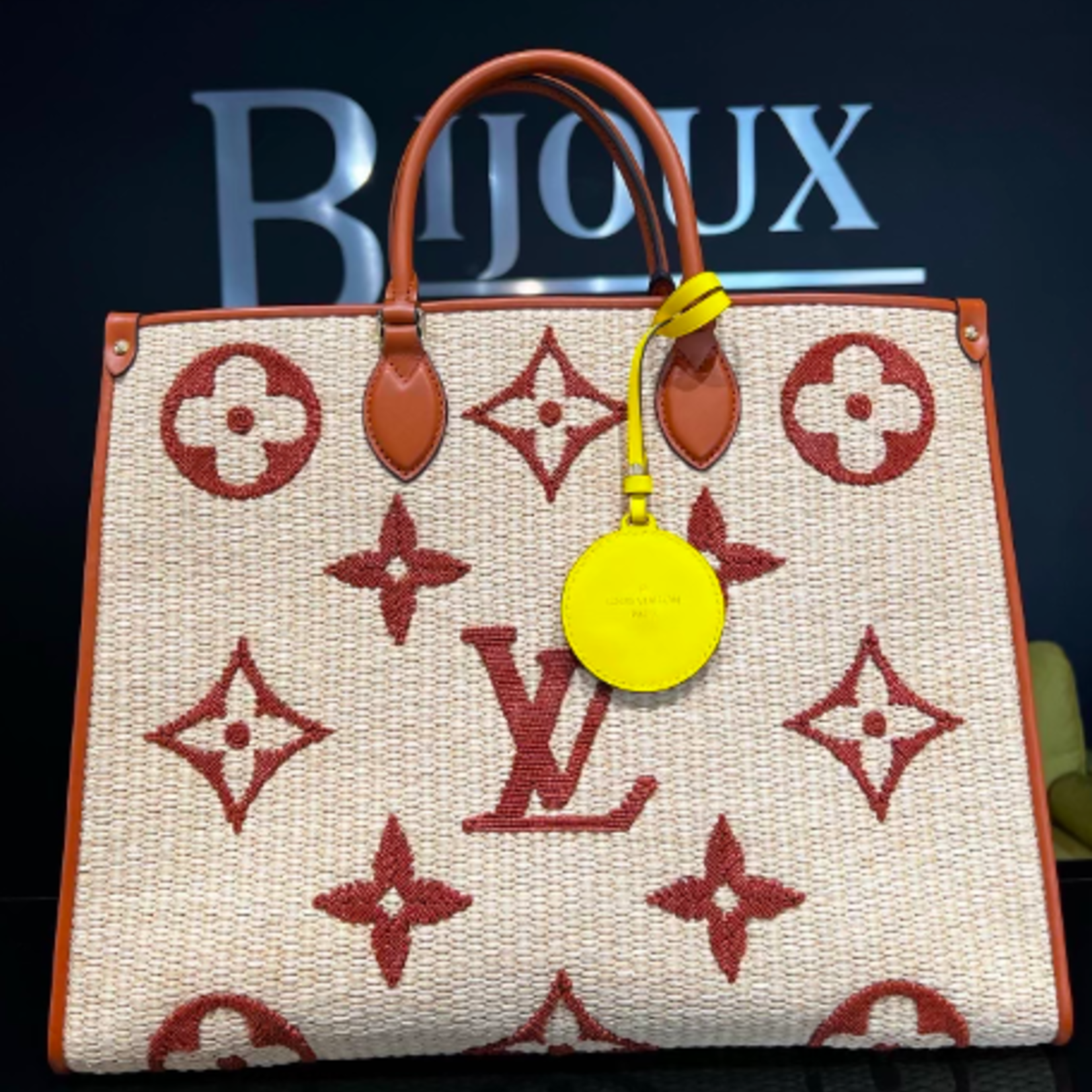 Louis Vuitton SOLD - Louis Vuitton On the Go Raffia Tote