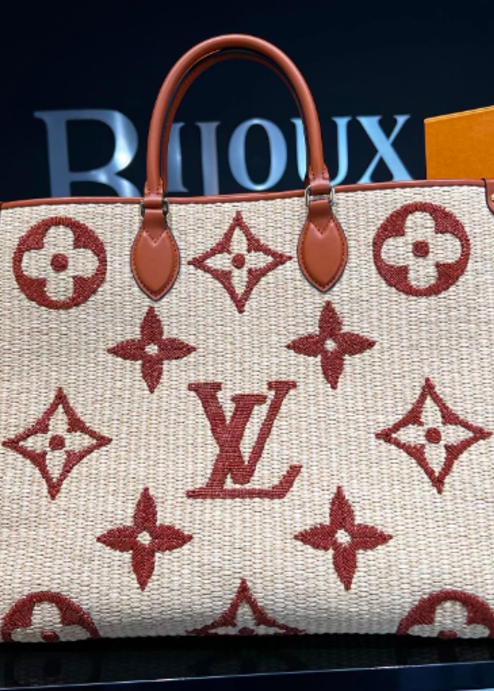 Louis Vuitton SOLD - Louis Vuitton On the Go Raffia Tote