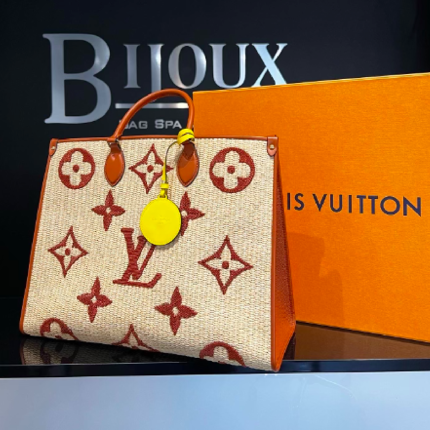 Louis Vuitton SOLD - Louis Vuitton On the Go Raffia Tote