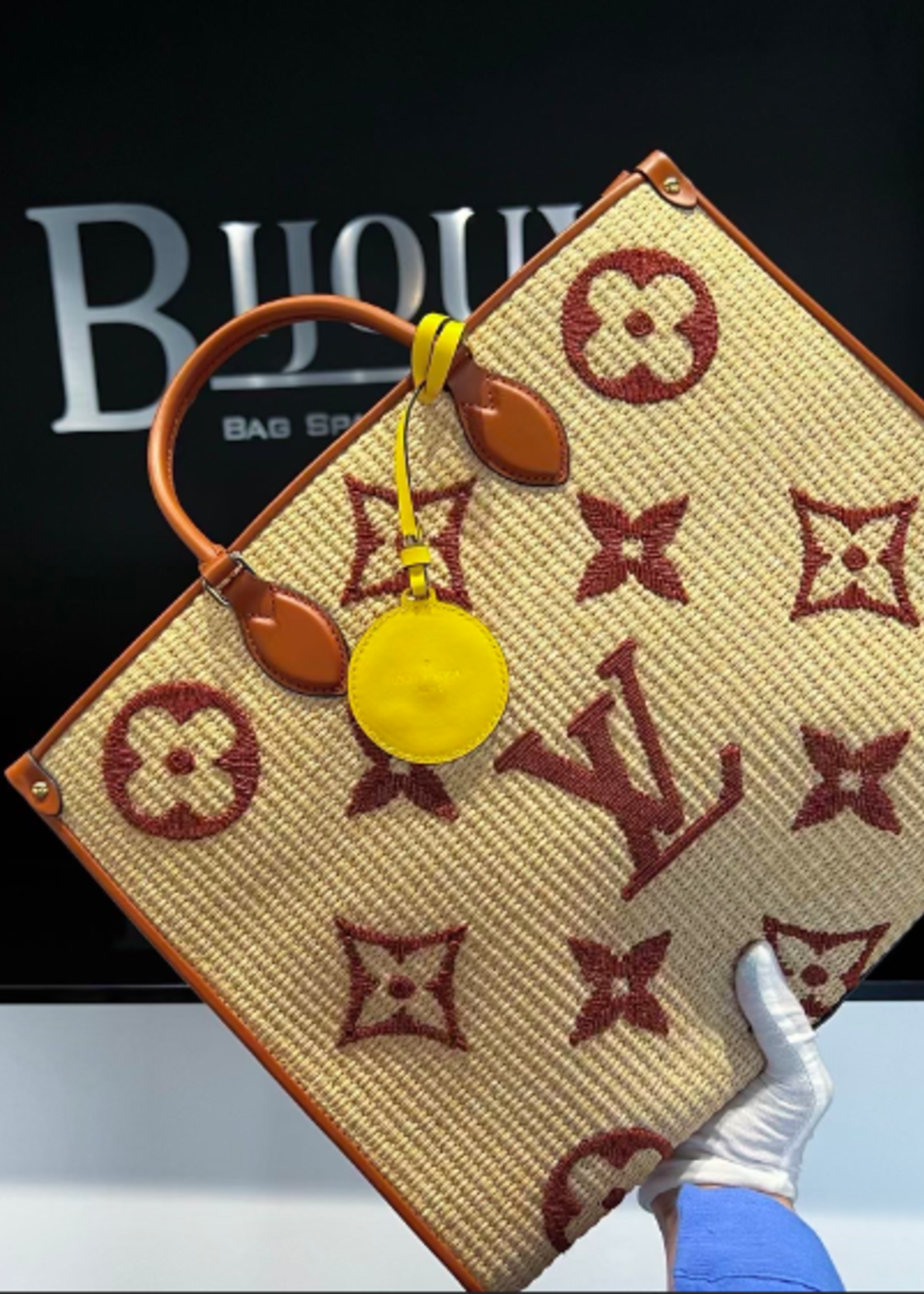 Louis Vuitton SOLD - Louis Vuitton On the Go Raffia Tote