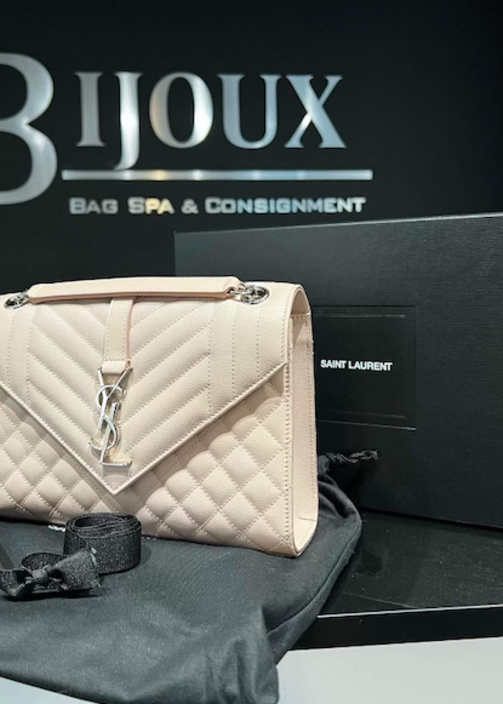 Saint Laurent SOLD - Saint Laurent Medium Envelope Pale Pink