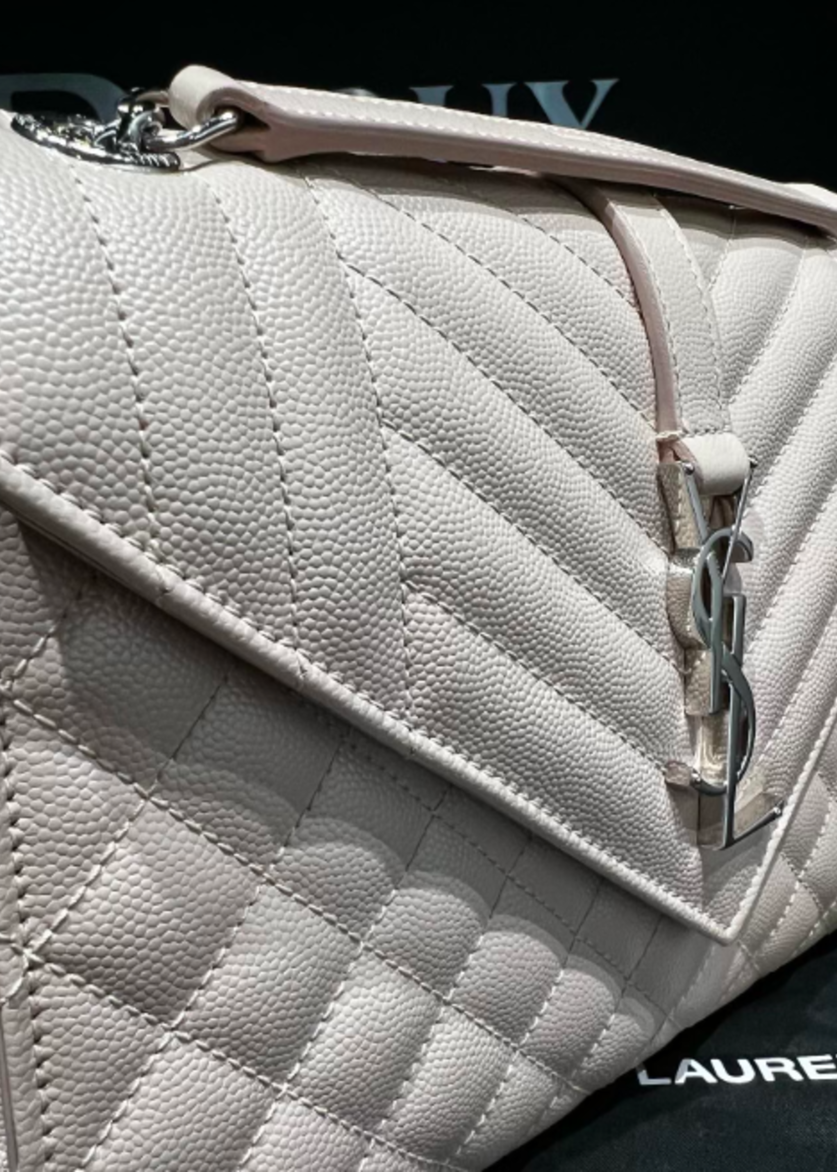 Saint Laurent SOLD - Saint Laurent Medium Envelope Pale Pink