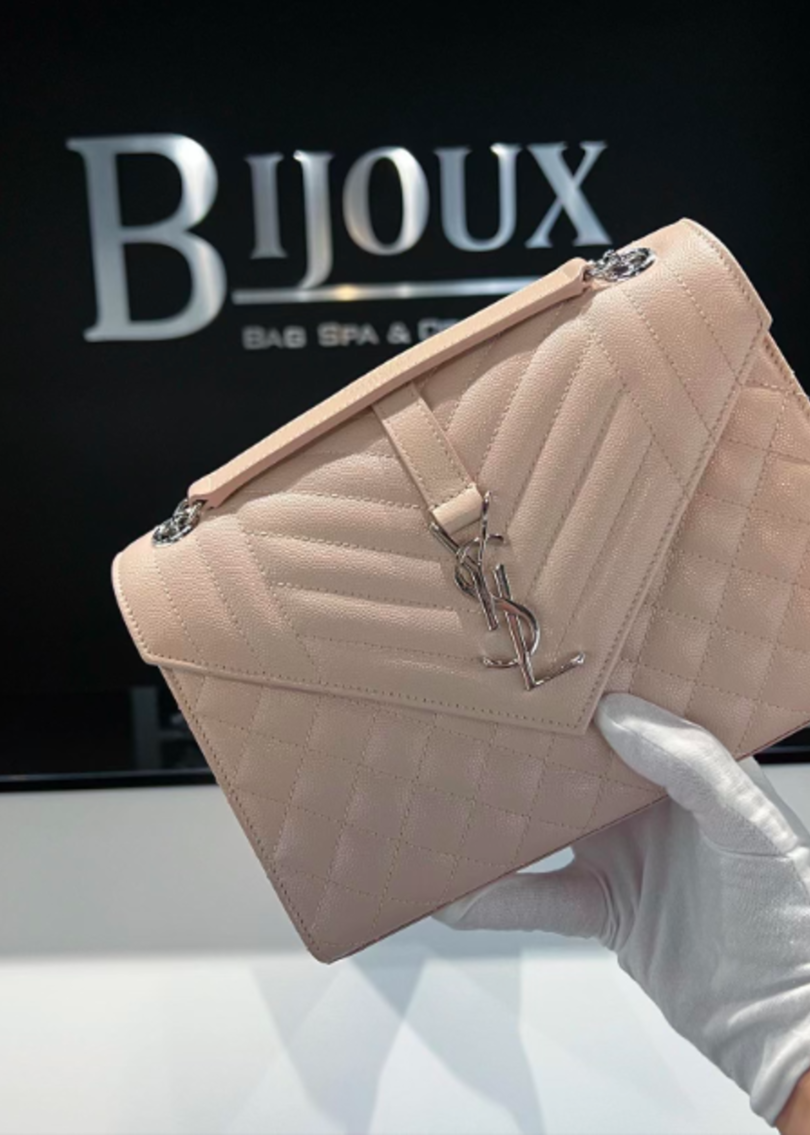 Saint Laurent SOLD - Saint Laurent Medium Envelope Pale Pink