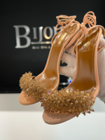 Aquazzura SOLD - Aquazzura Suede Monoaco Heels- 38