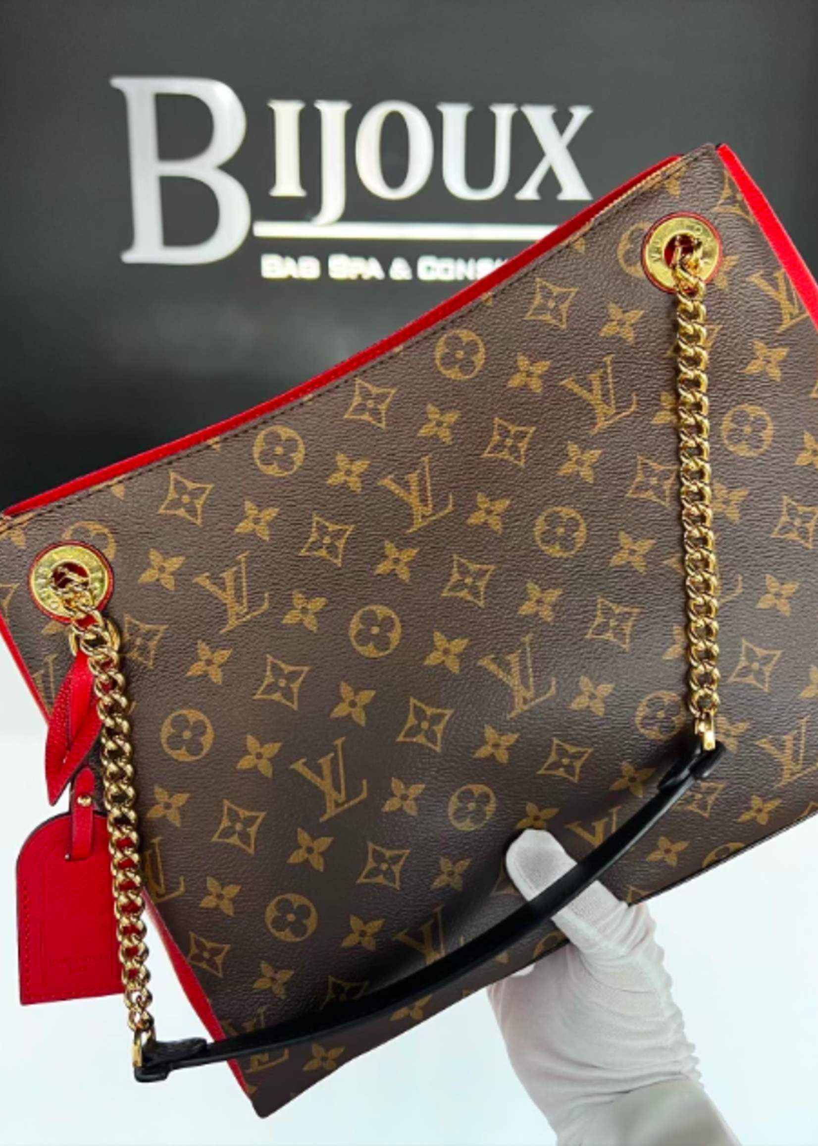 Louis Vuitton SOLD - Louis Vuitton Surene MM Red Monogram