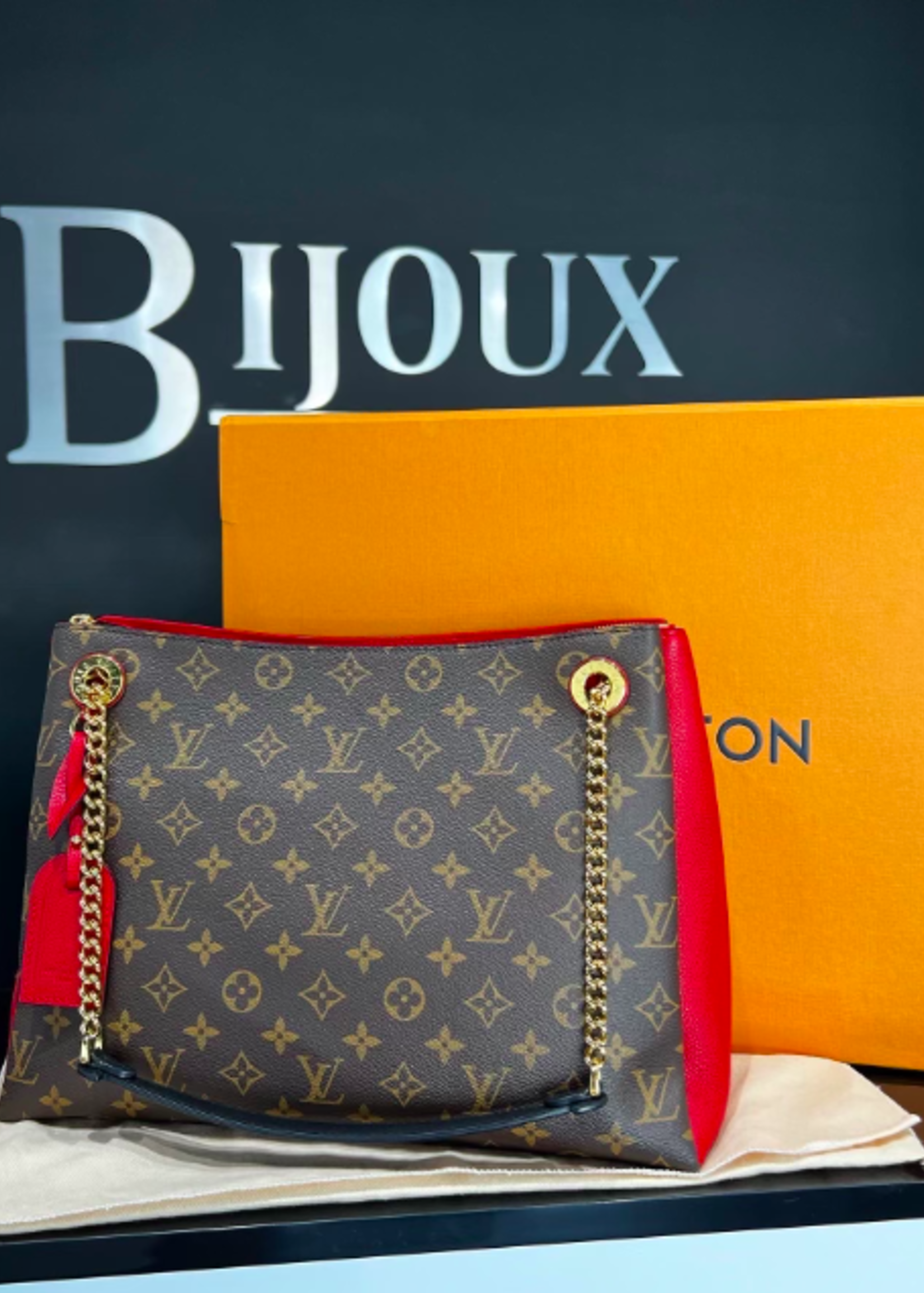 Louis Vuitton SOLD - Louis Vuitton Surene MM Red Monogram