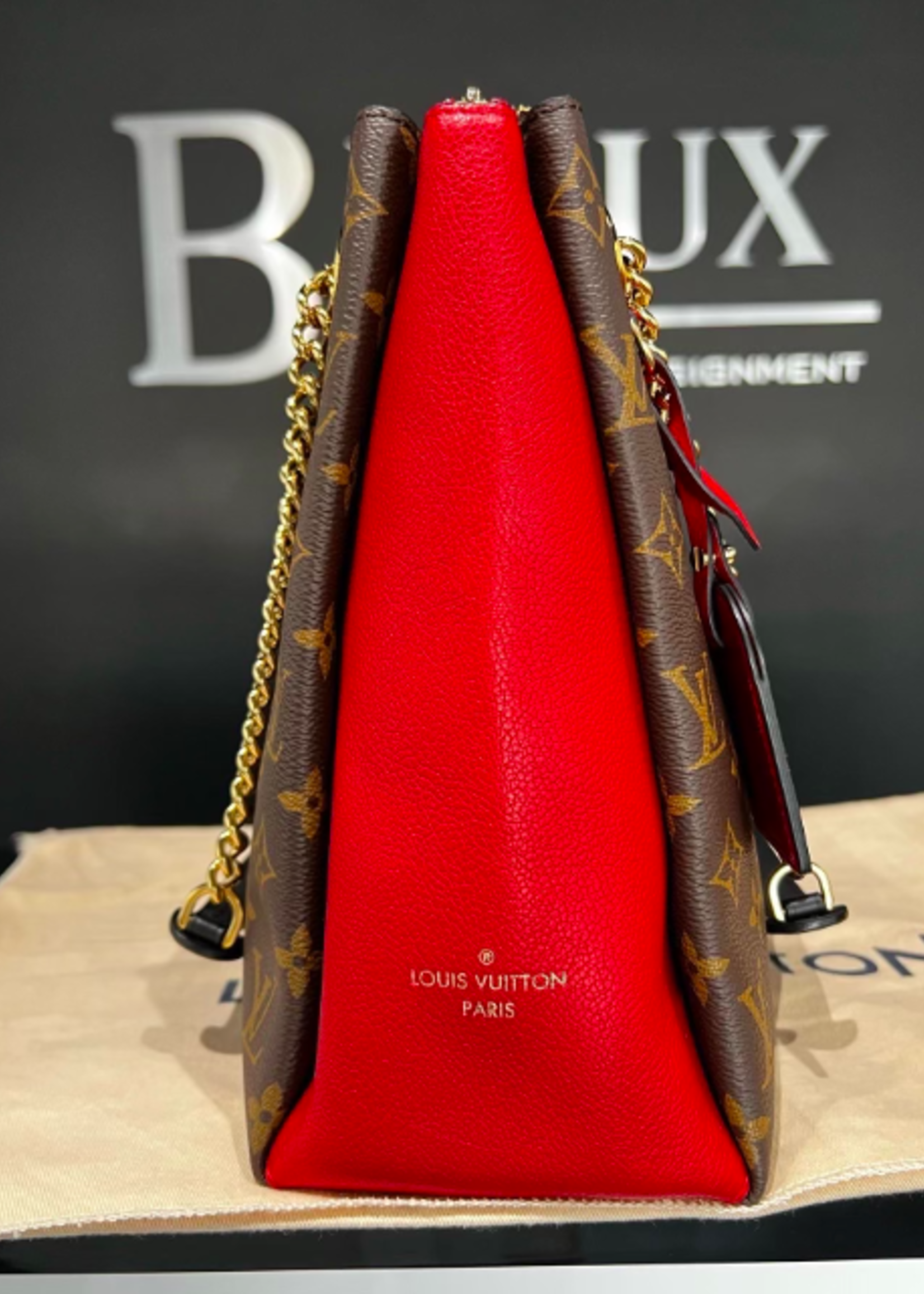 Louis Vuitton SOLD - Louis Vuitton Surene MM Red Monogram