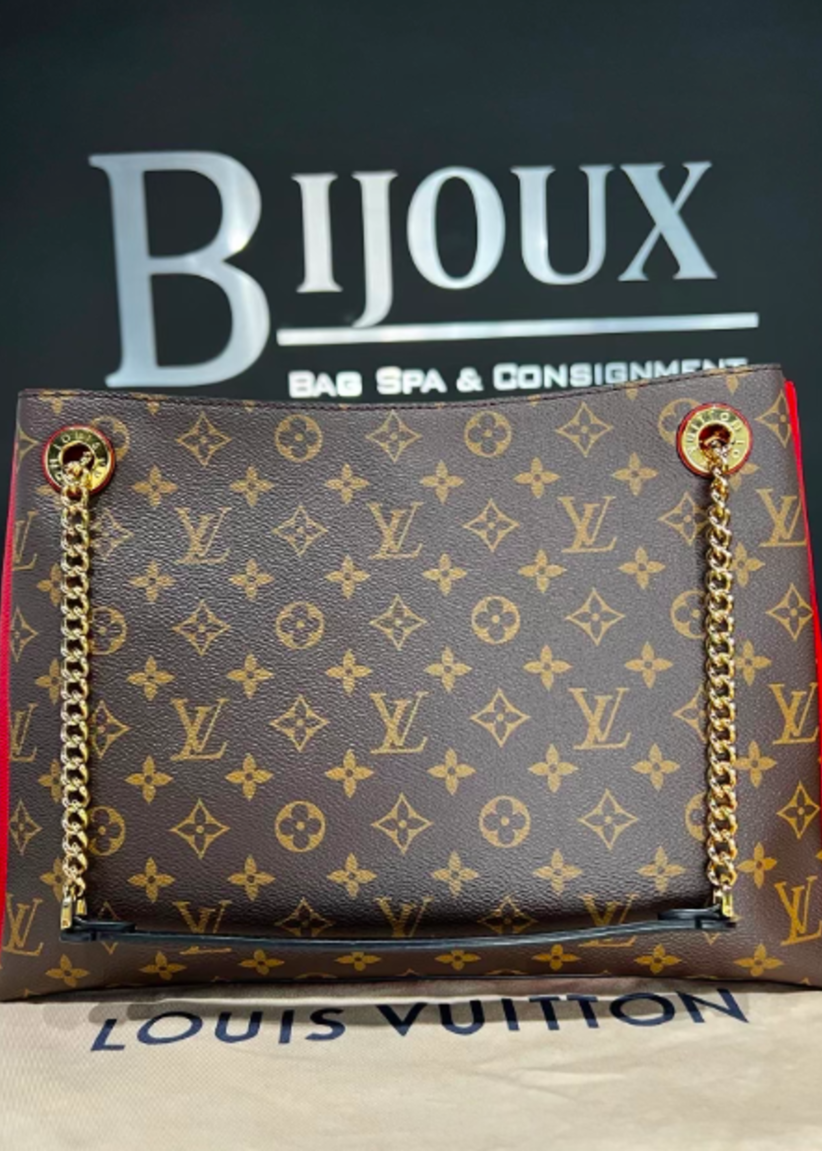 Louis Vuitton SOLD - Louis Vuitton Surene MM Red Monogram