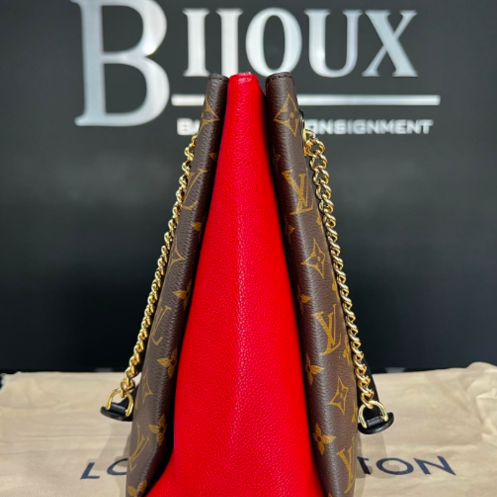Louis Vuitton SOLD - Louis Vuitton Surene MM Red Monogram