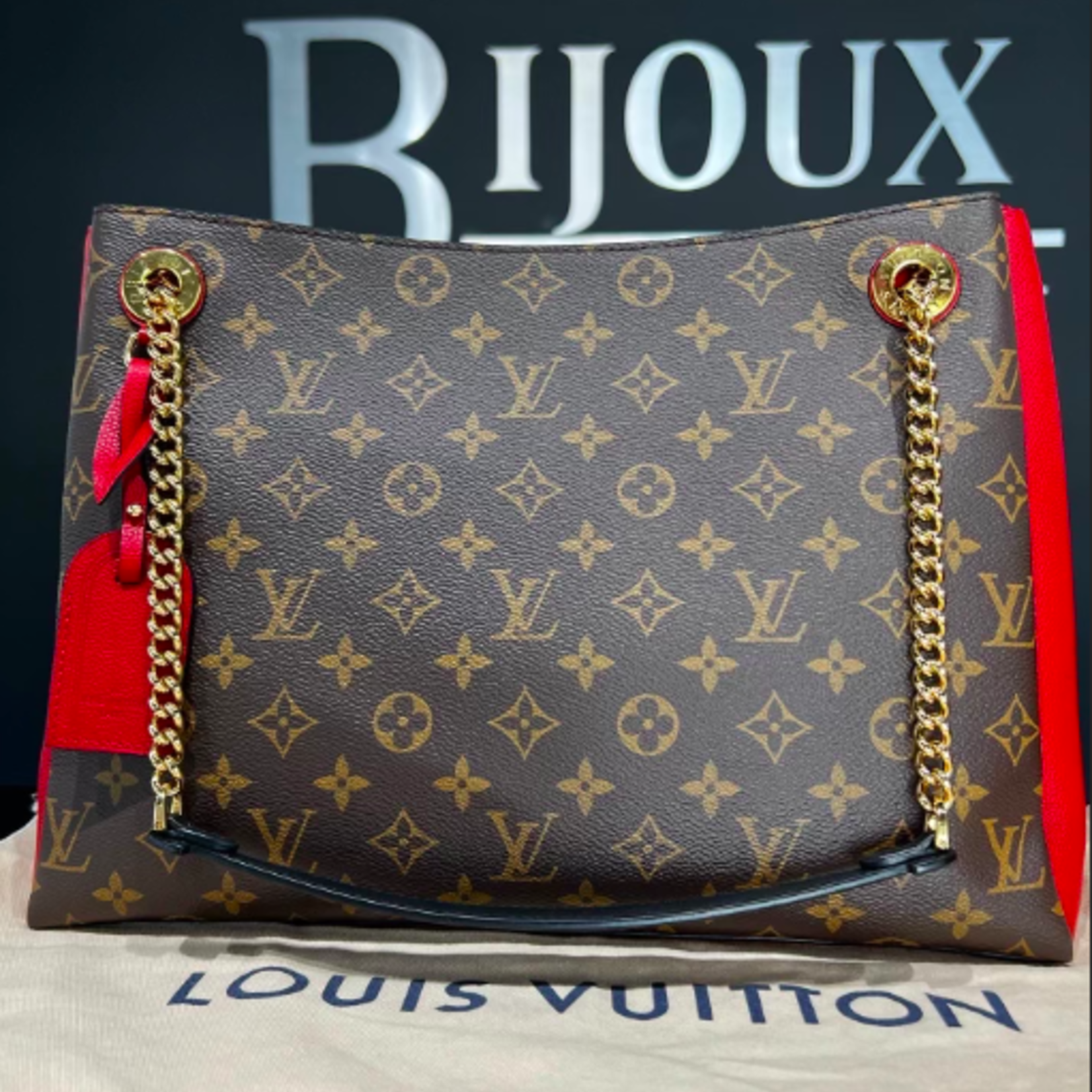 Louis Vuitton SOLD - Louis Vuitton Surene MM Red Monogram