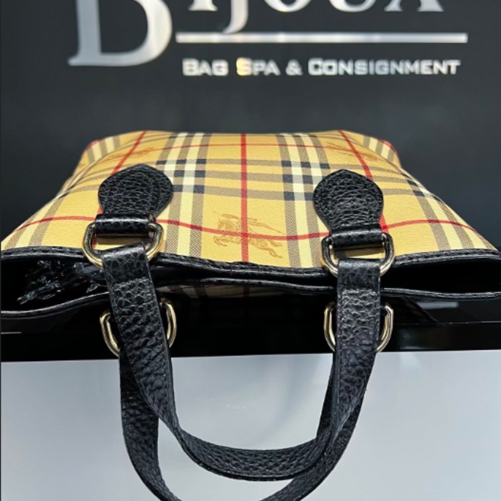 Burberry SOLD- Burberry Haymarket Small Tote