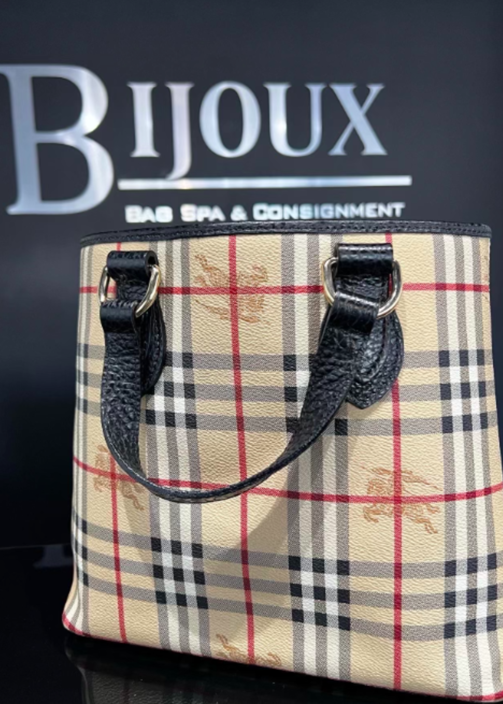 Burberry SOLD- Burberry Haymarket Small Tote