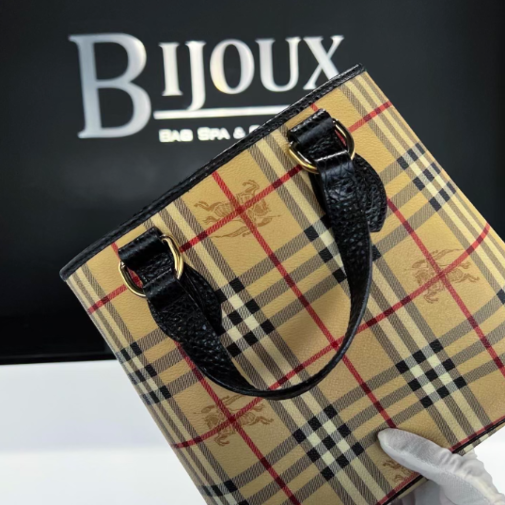 Burberry Burberry Haymarket Small Tote