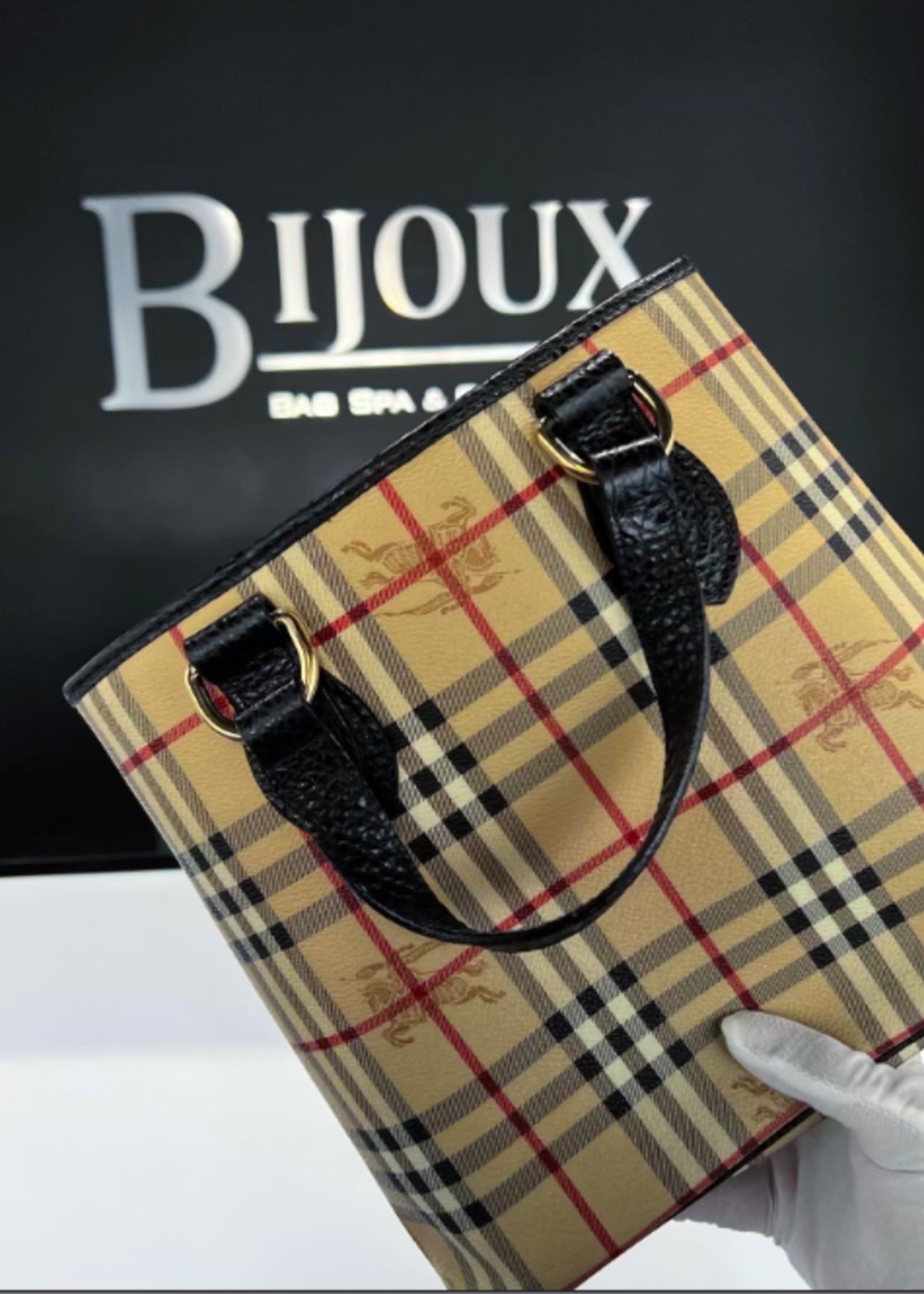 Burberry SOLD- Burberry Haymarket Small Tote