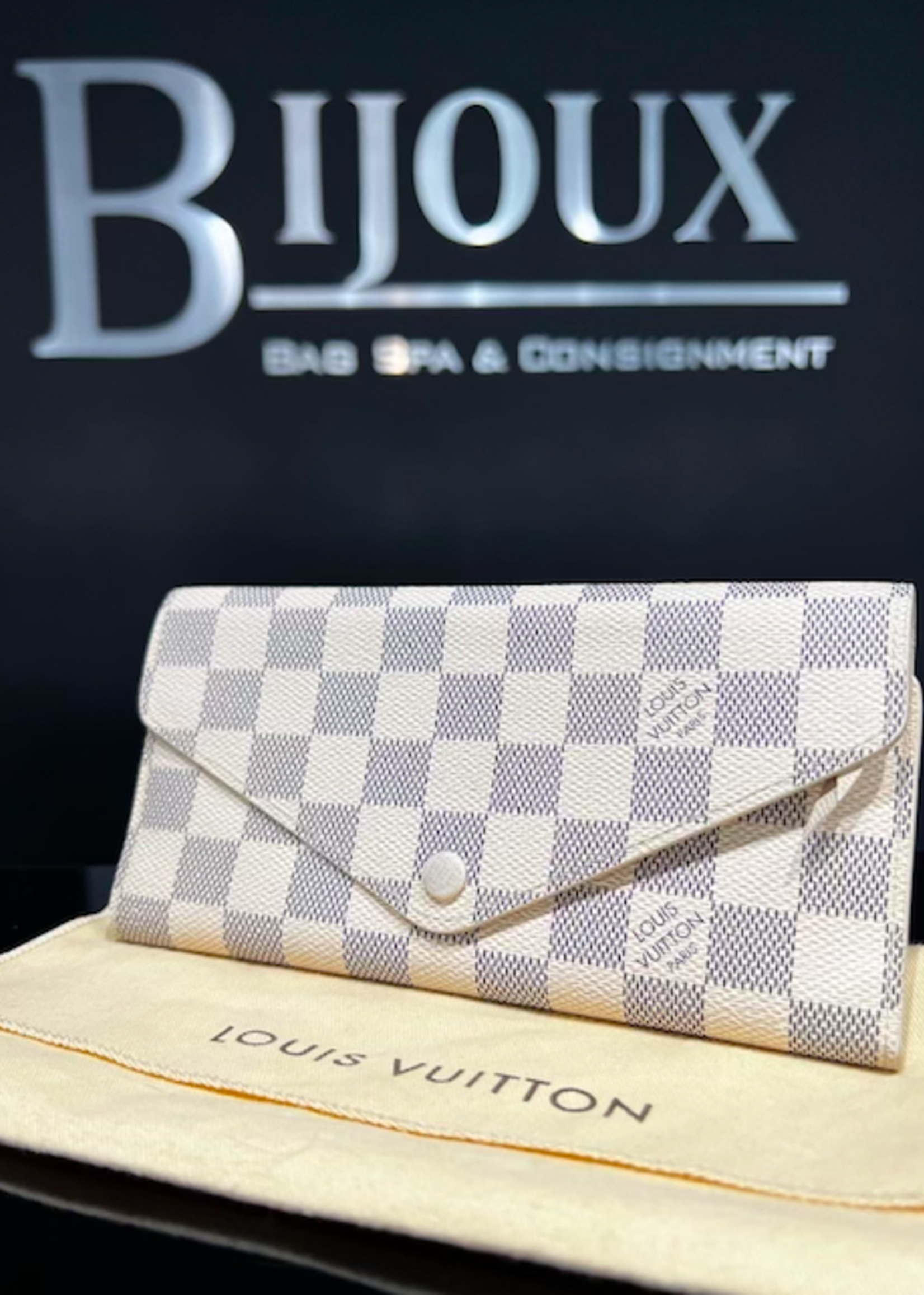 Louis Vuitton SOLD- Louis Vuitton Josephine Wallet Damier Azur