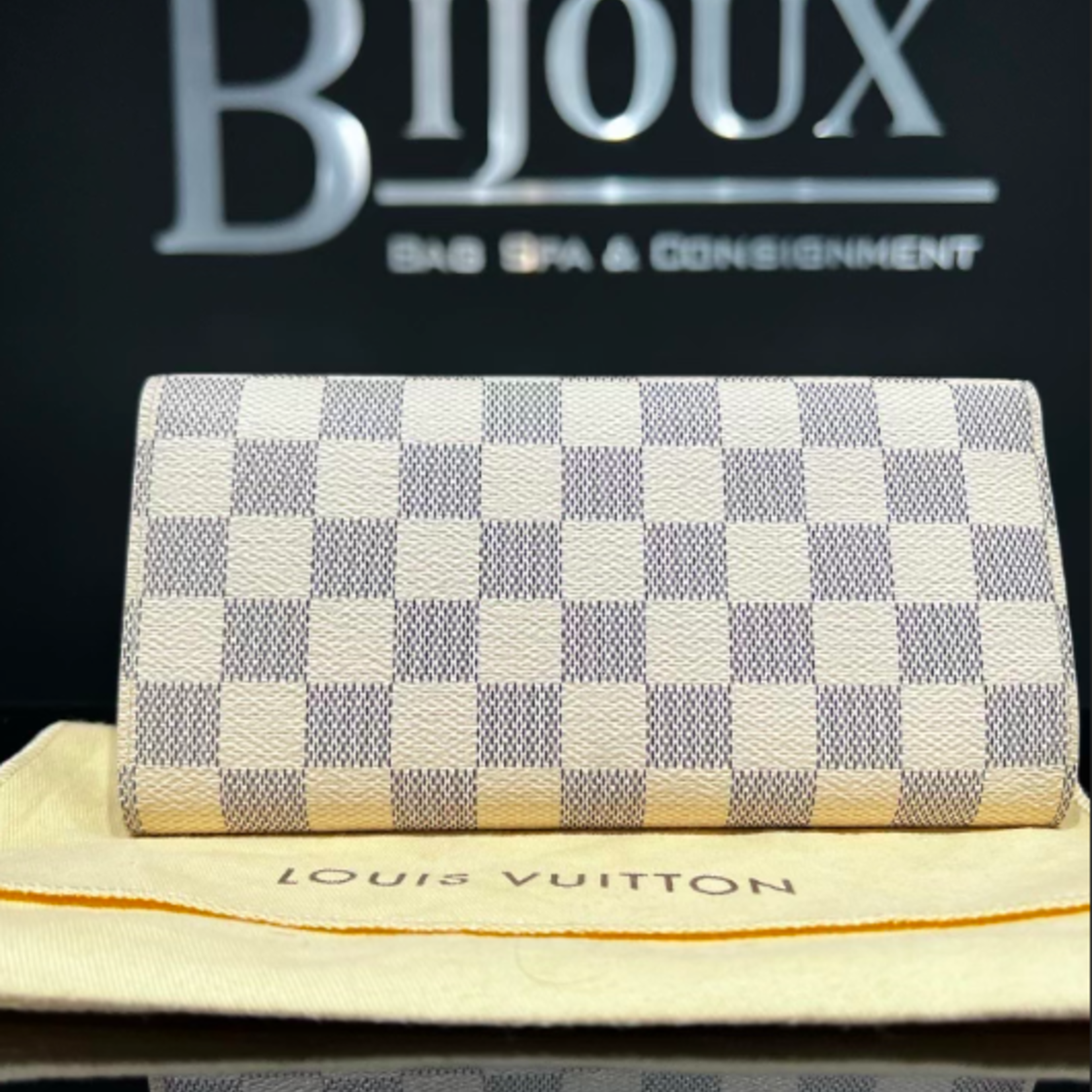 Louis Vuitton Louis Vuitton Josephine Wallet Damier Azur