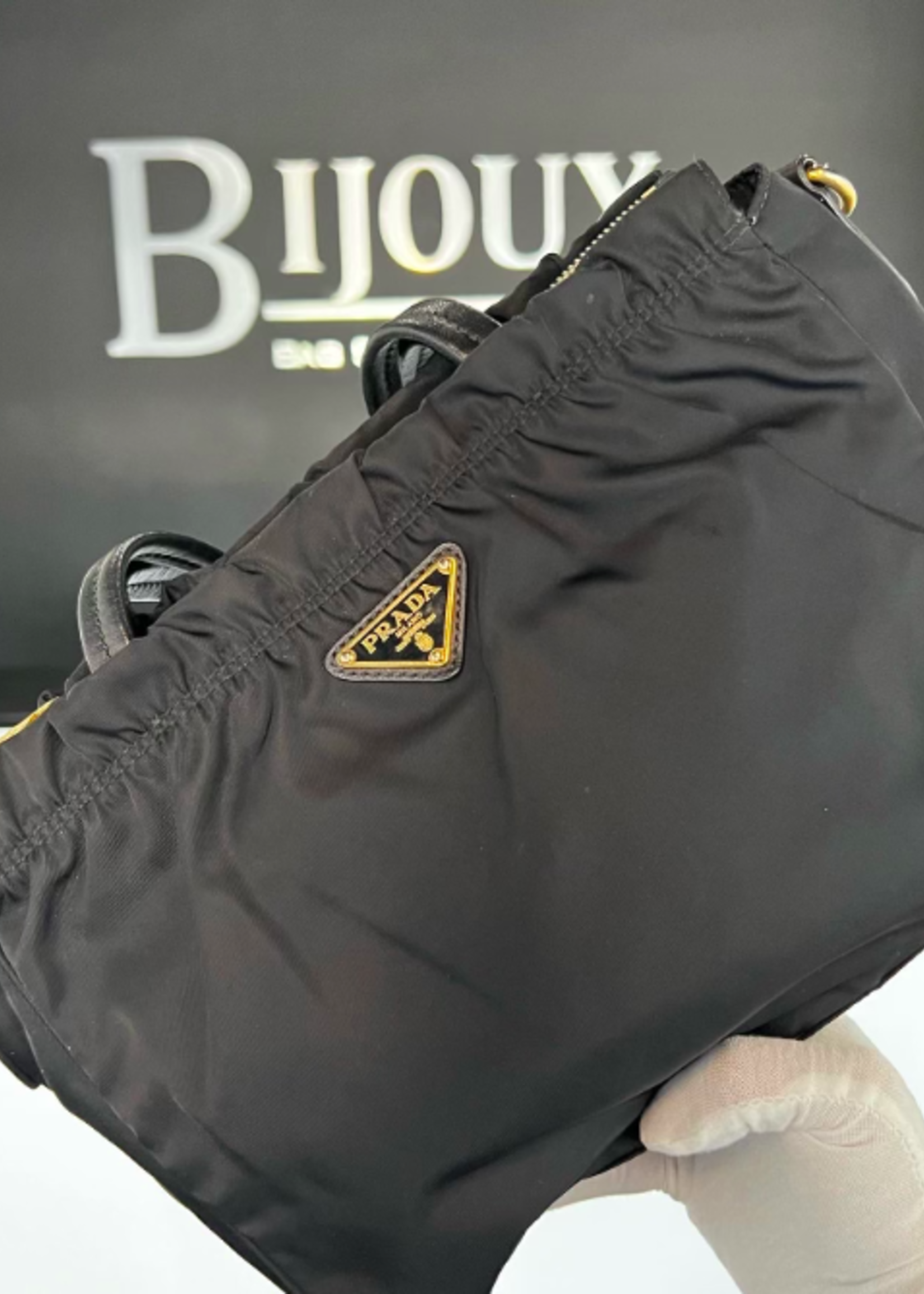 Prada SOLD- Prada Nylon Shoulder Bag- Black