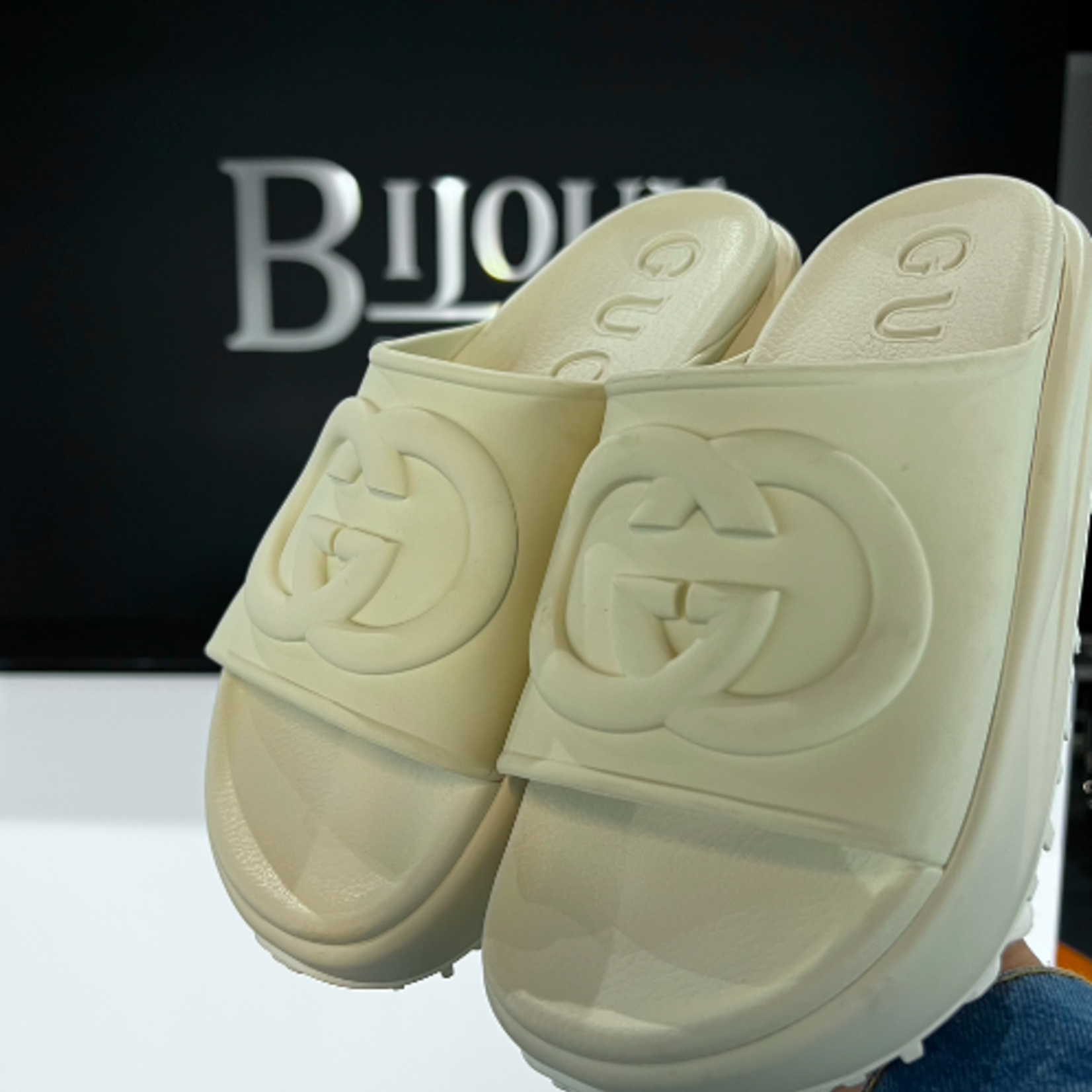 Gucci SOLD- Gucci Miami Platform Slides- 39