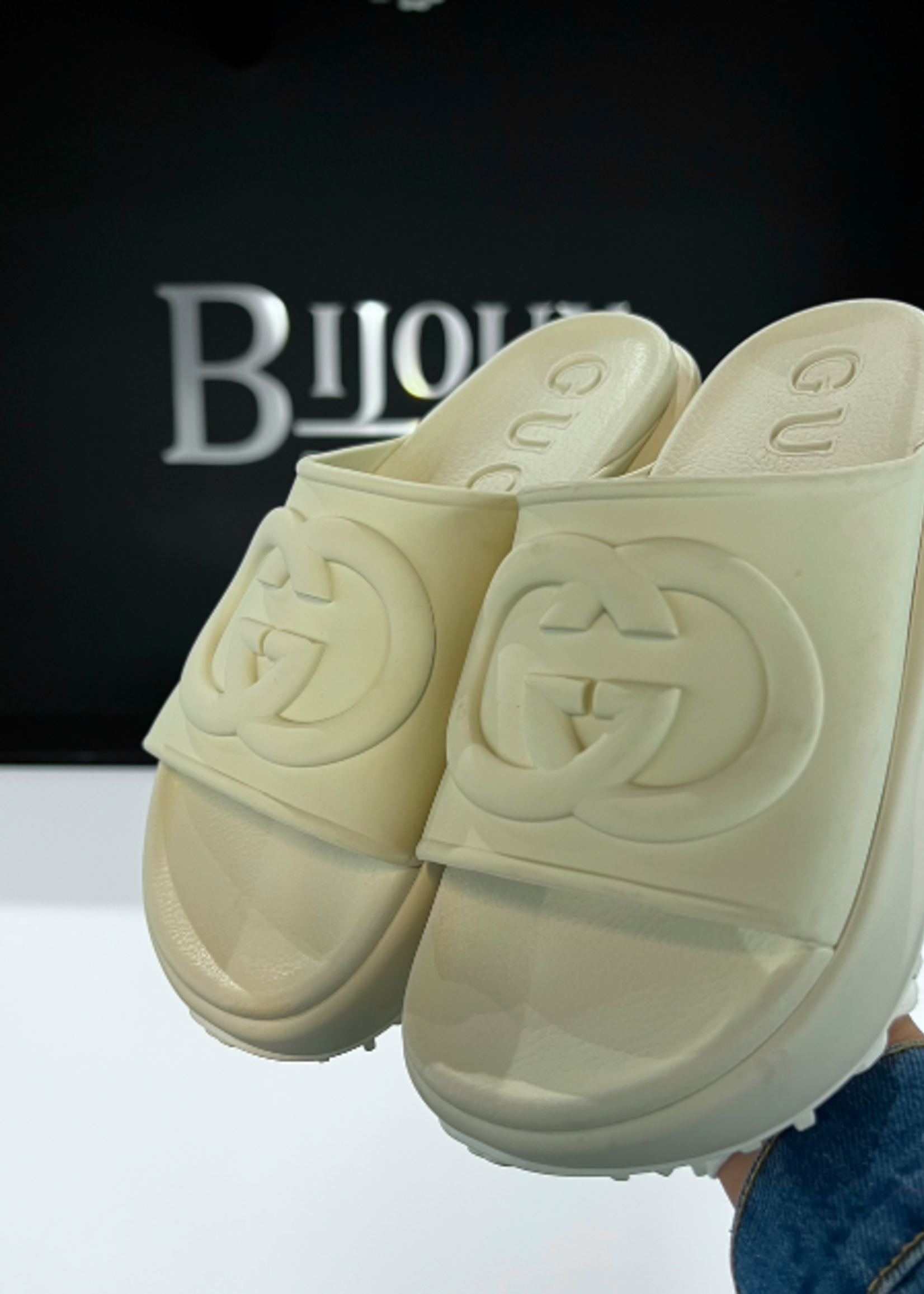 Gucci SOLD- Gucci Miami Platform Slides- 39