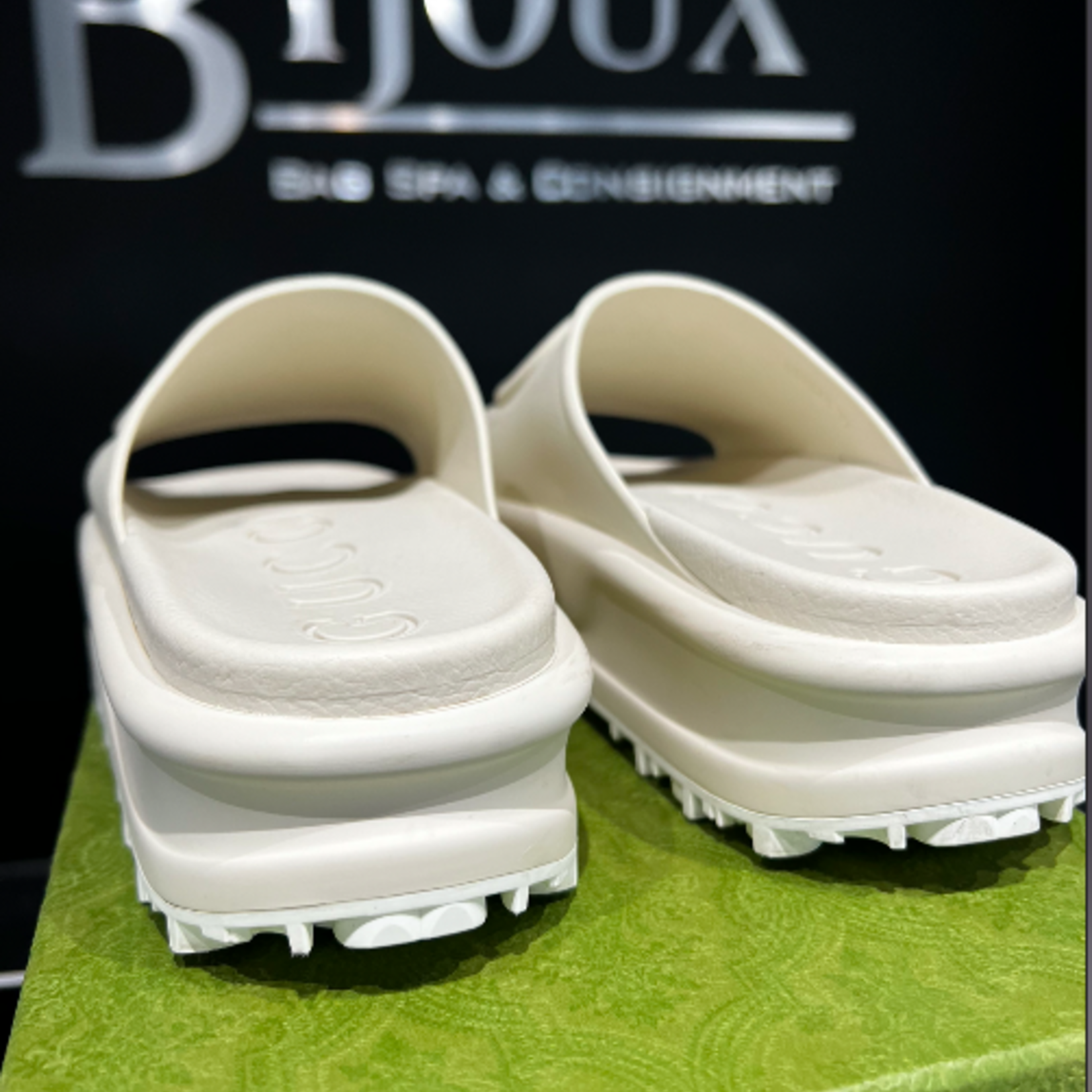 Gucci SOLD- Gucci Miami Platform Slides- 39