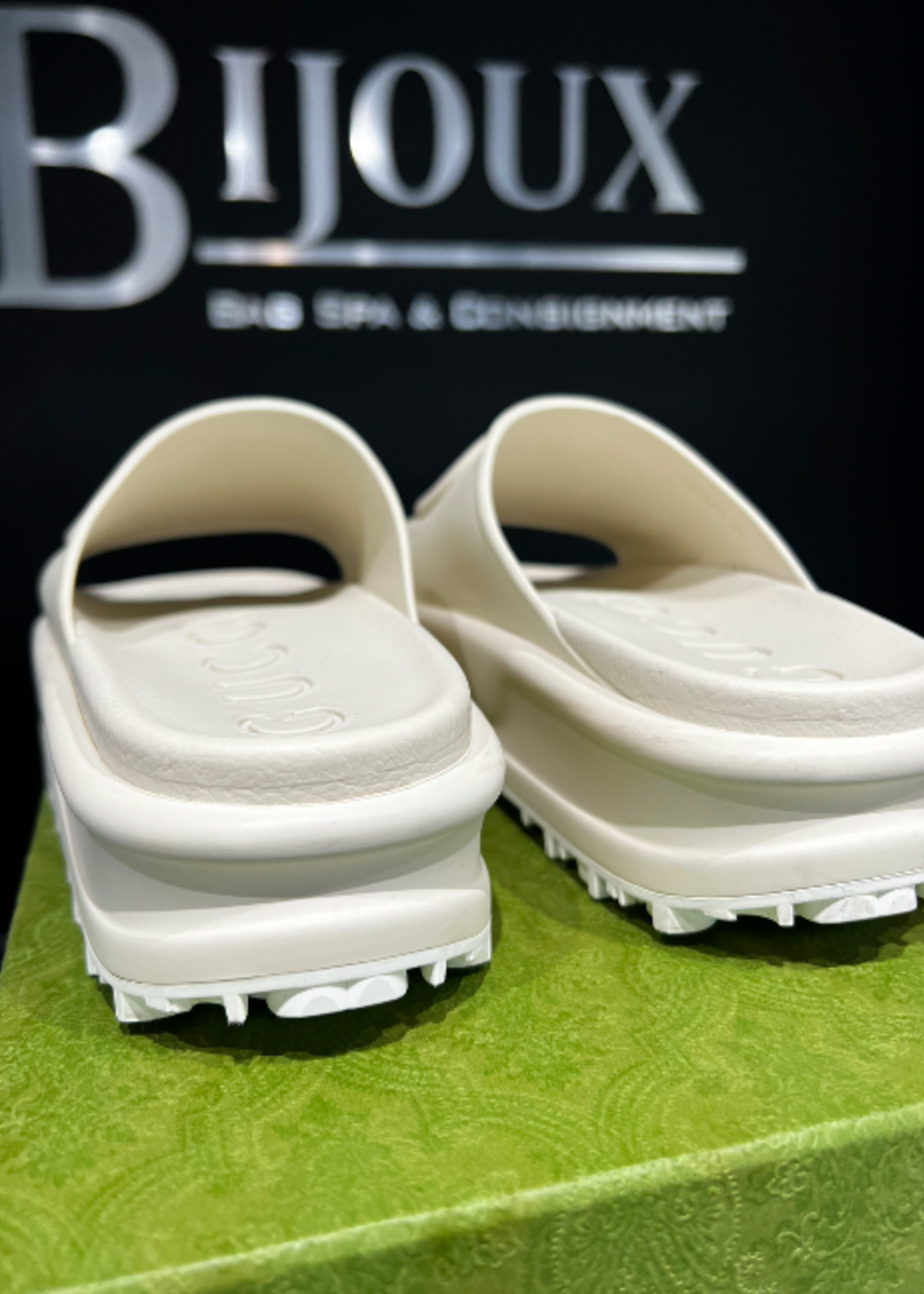Gucci SOLD- Gucci Miami Platform Slides- 39