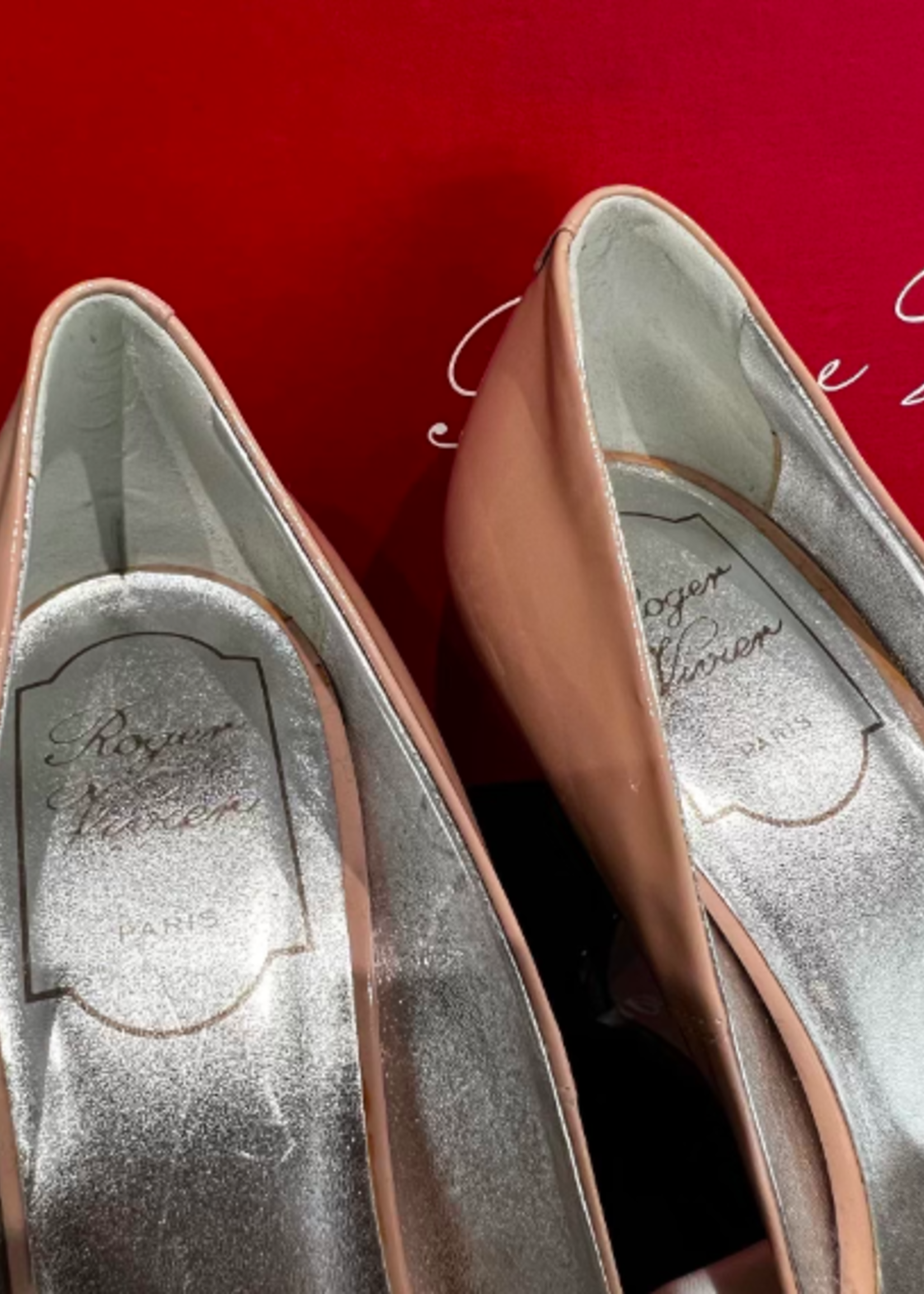 Roger Vivier Roger Vivier Patent Open Toe Pumps- 36.5