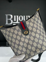 Gucci SOLD - Gucci Ophidia Blue Monogram Bucket/Crossbody