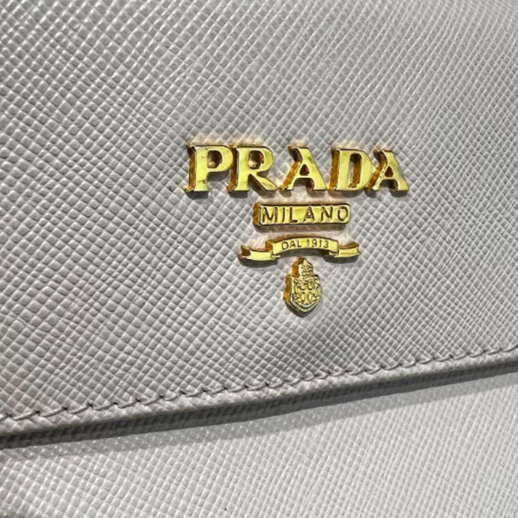Prada SOLD - Prada Cipria Saffiano Leather Wallet