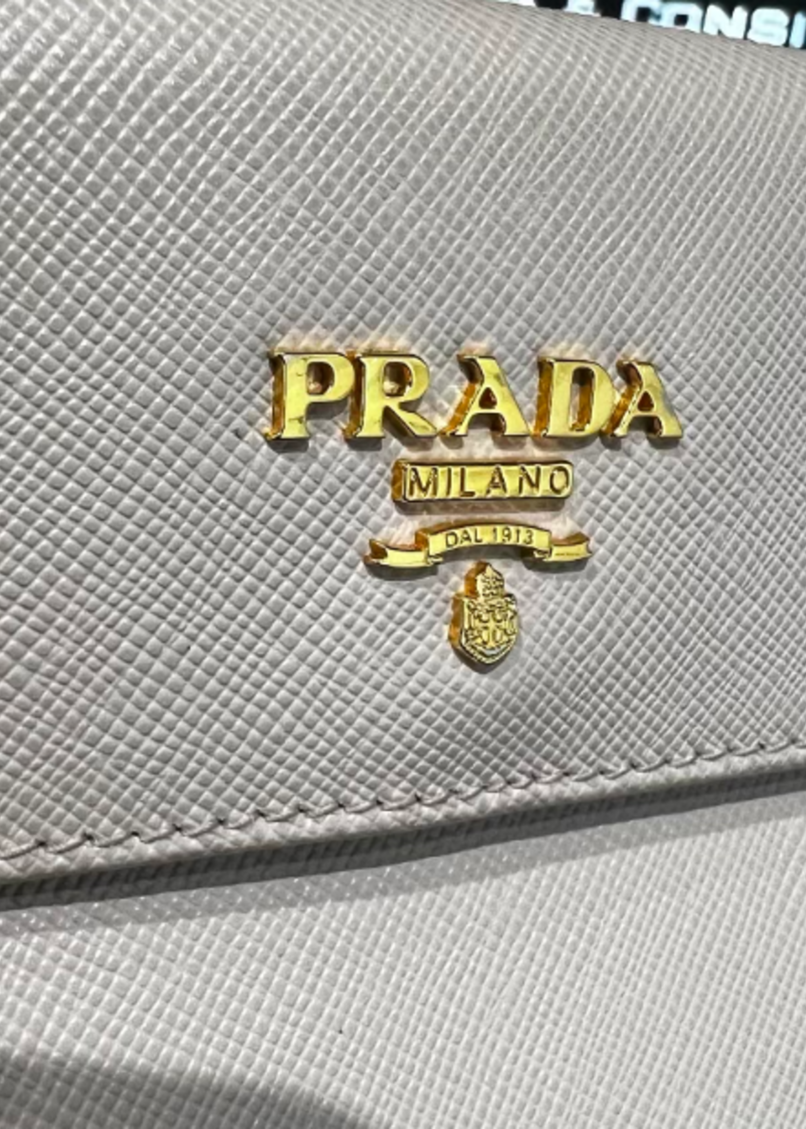 Prada SOLD - Prada Cipria Saffiano Leather Wallet