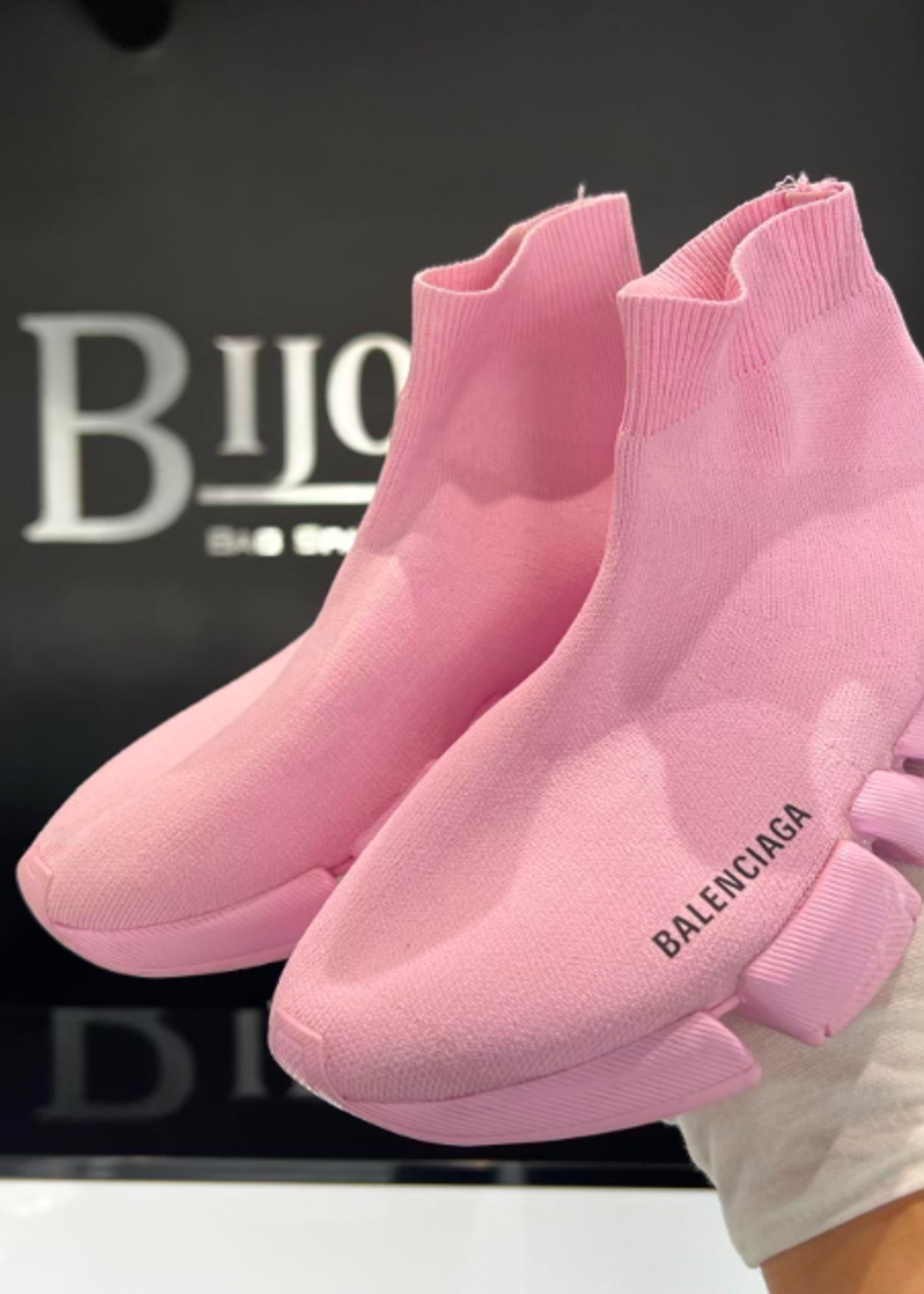 Balenciaga SOLD - Balenciaga Sock Shoe Pink- 37