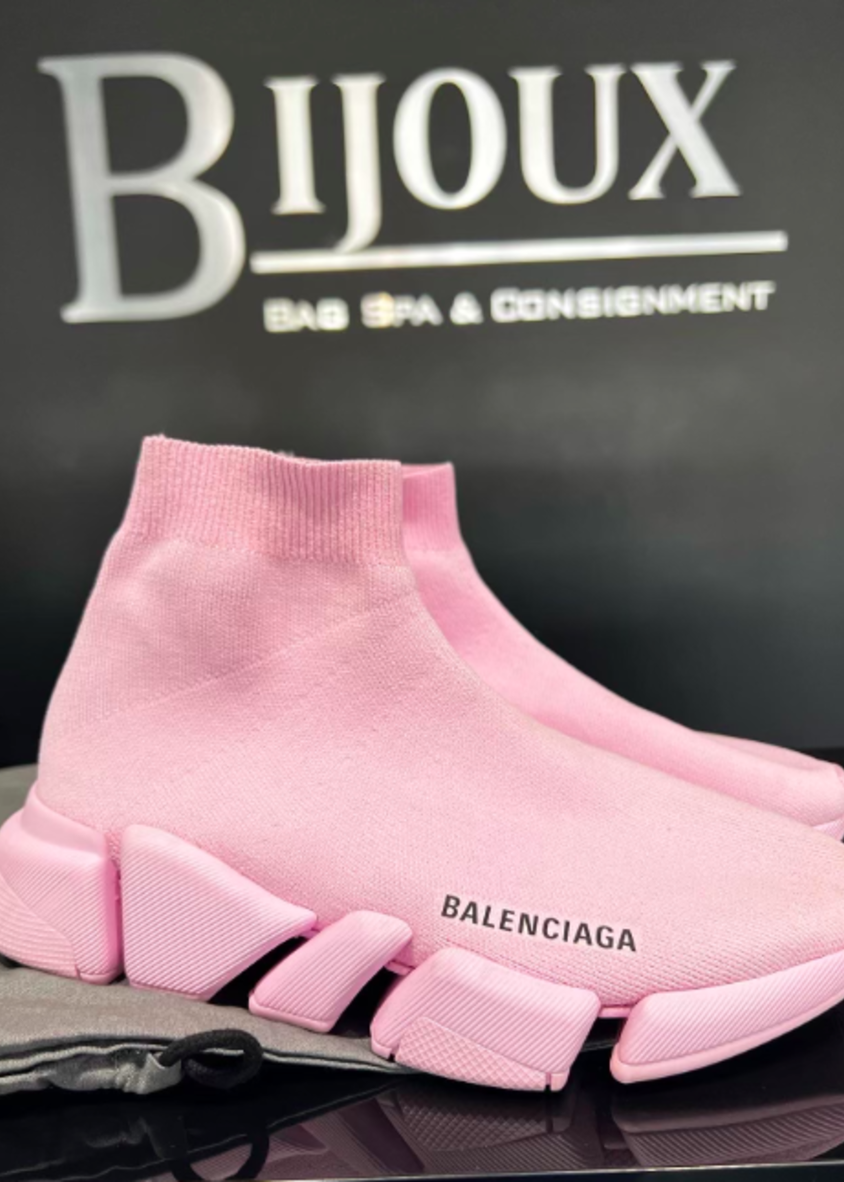 Balenciaga SOLD - Balenciaga Sock Shoe Pink- 37