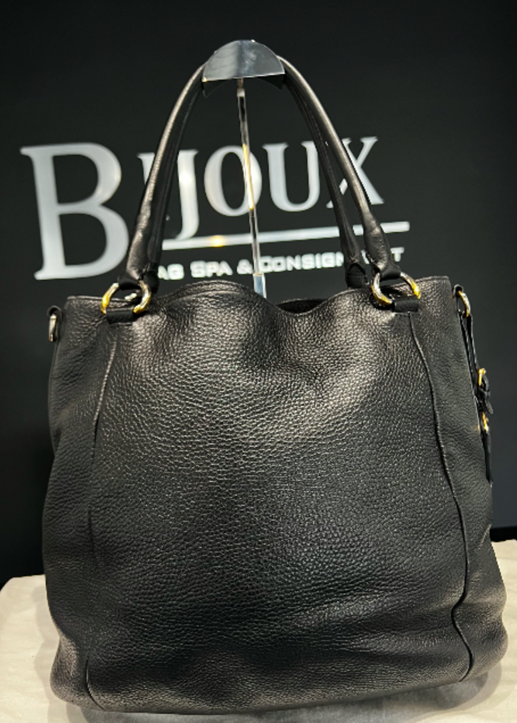 Prada SOLD - Prada Black Leather Tote