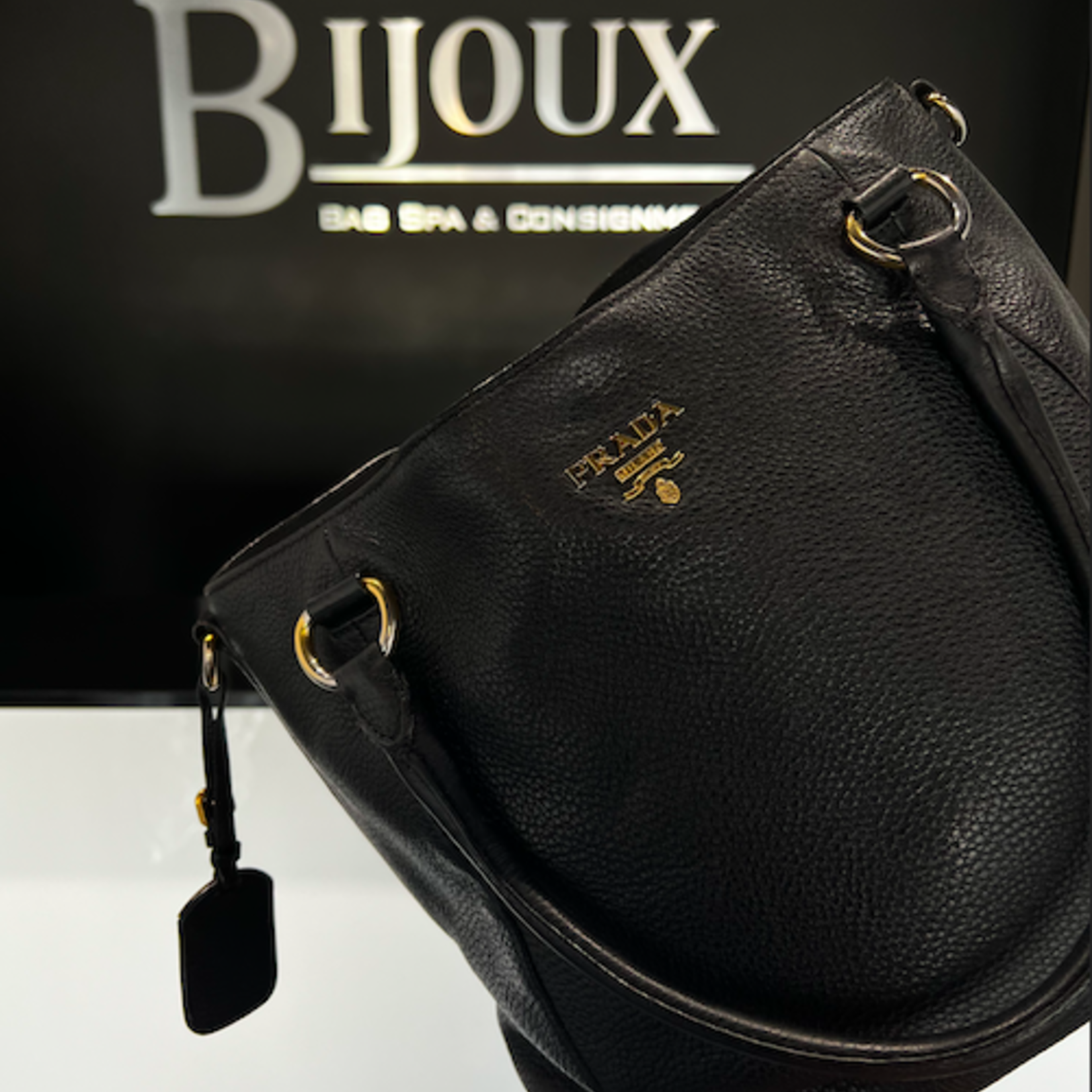 Prada SOLD - Prada Black Leather Tote