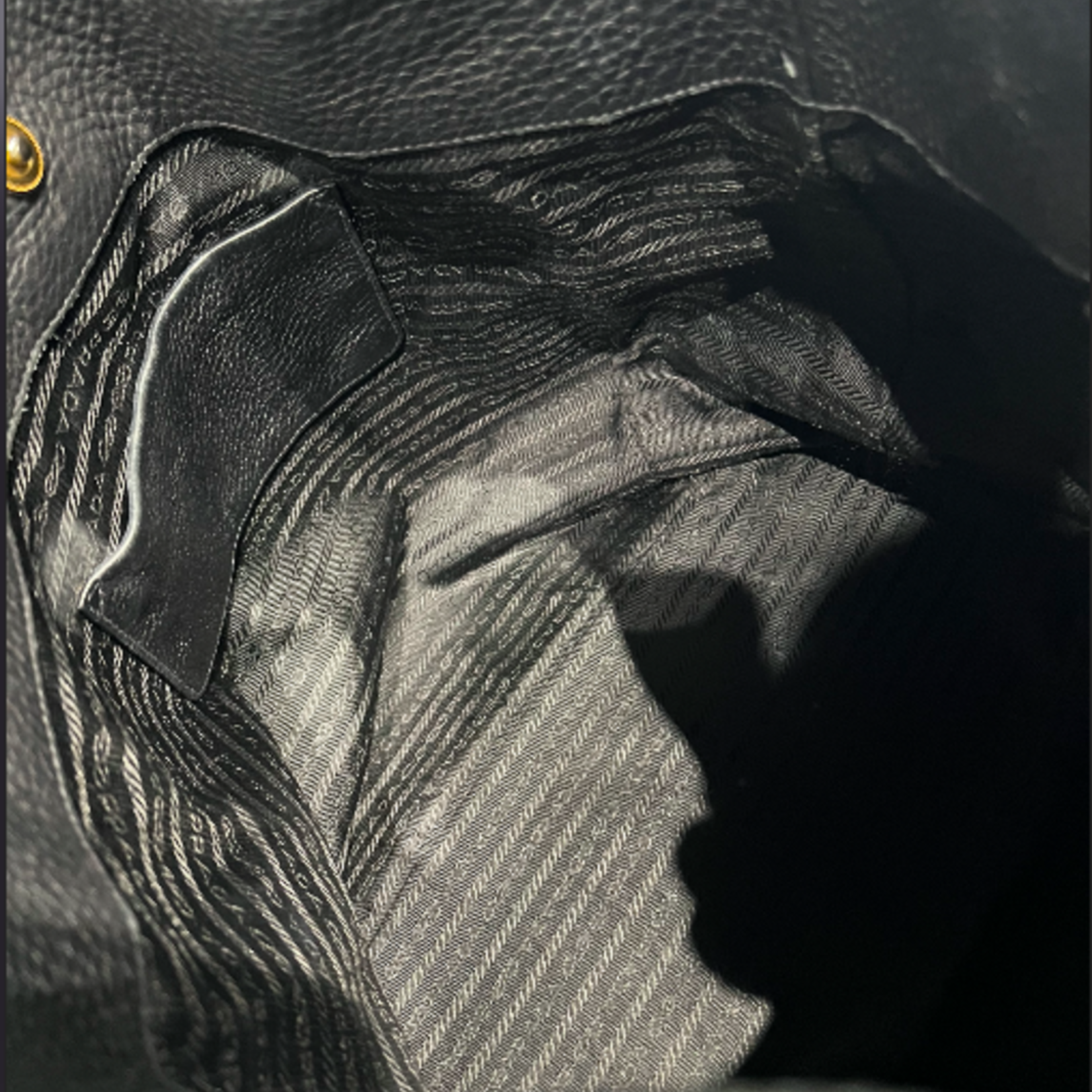 Prada SOLD - Prada Black Leather Tote