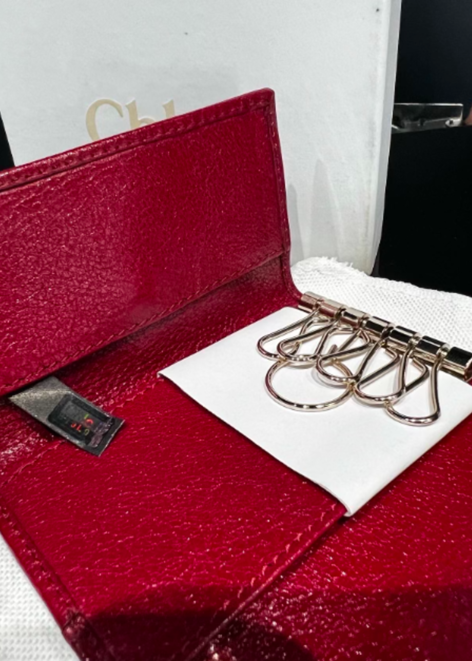Chloe Chloe Key Red Holder