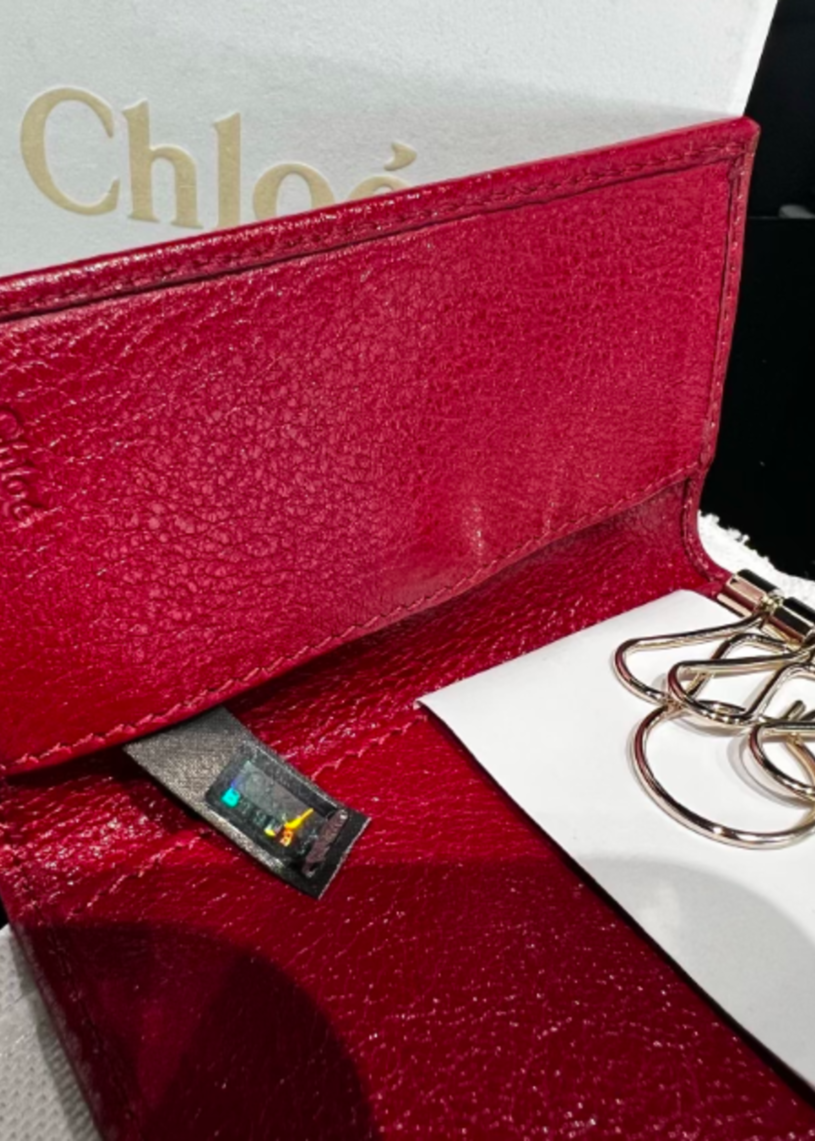 Chloe Chloe Key Red Holder