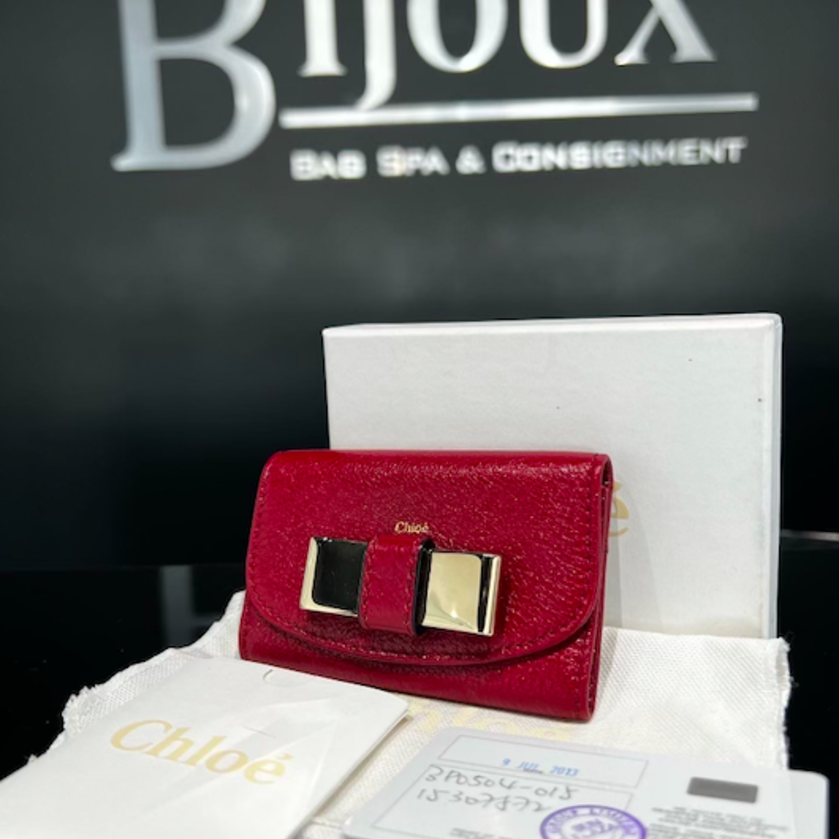 Chloe Chloe Key Red Holder