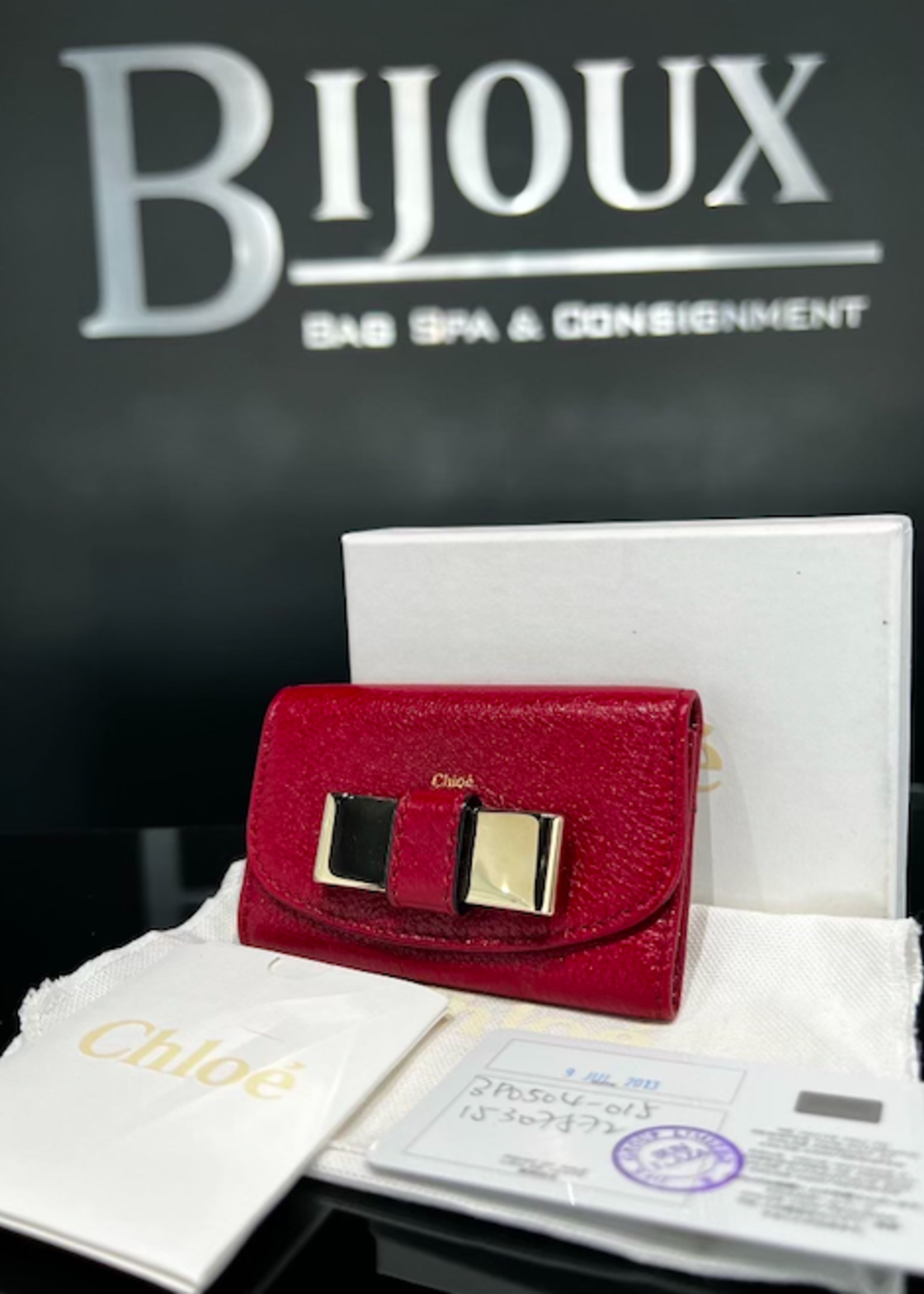 Chloe Chloe Key Red Holder