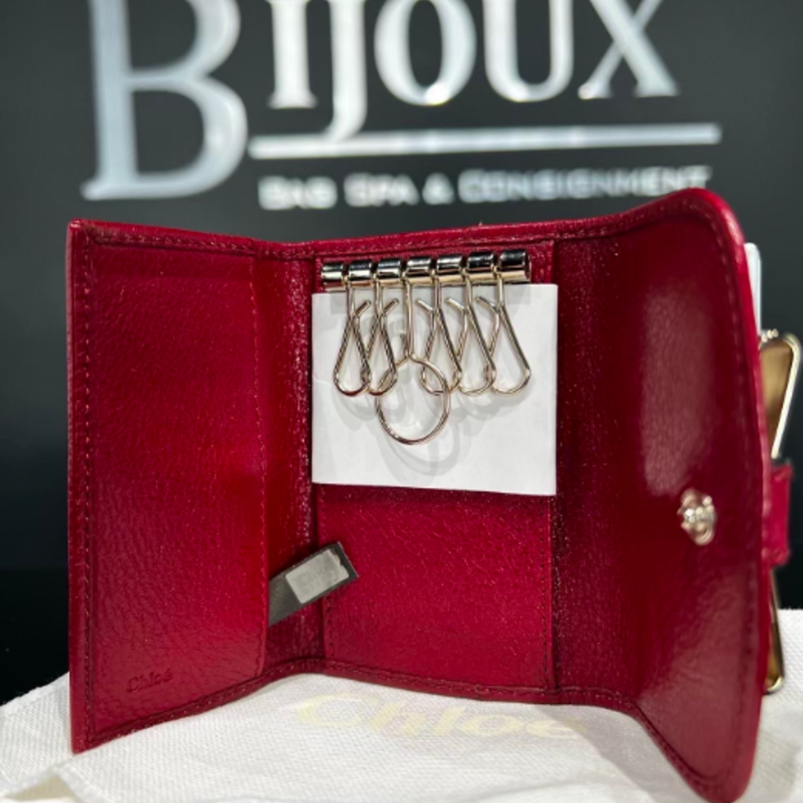 Chloe Chloe Key Red Holder