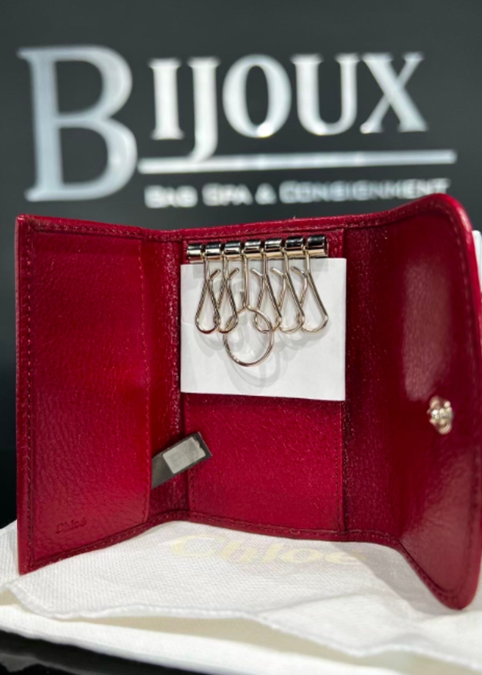 Chloe Chloe Key Red Holder