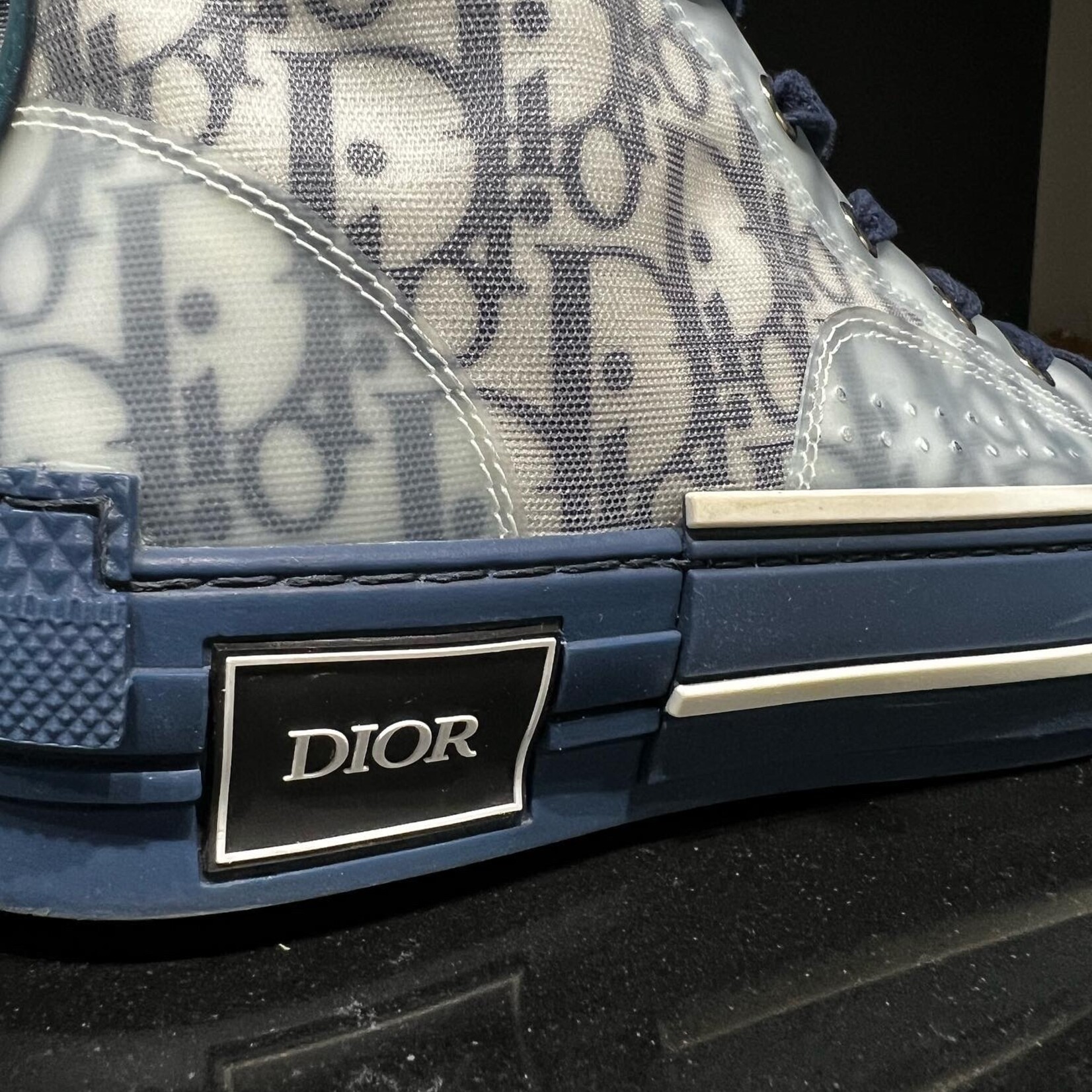 Christian Dior Christian Dior B23 High Top Blue Oblique