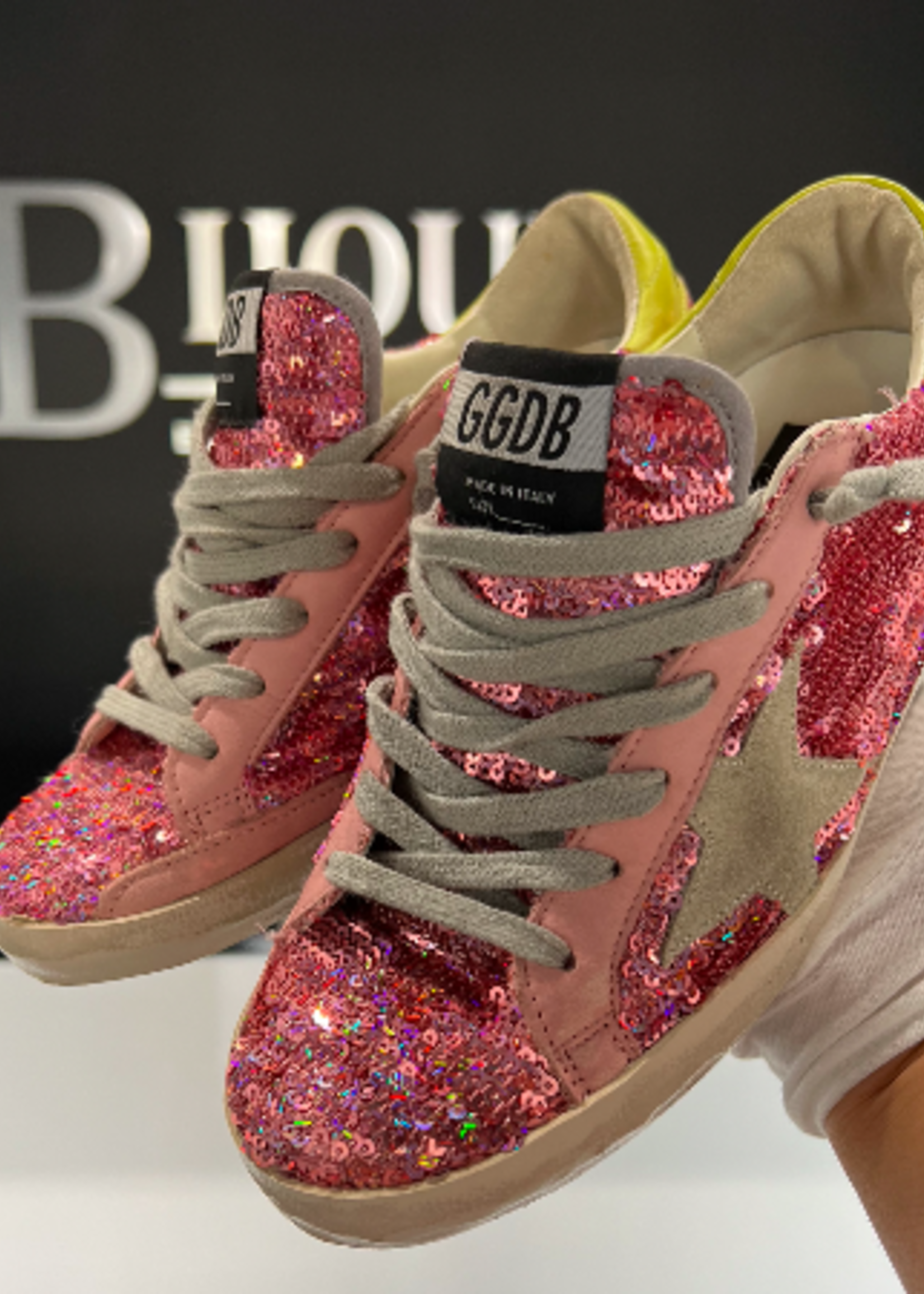 SOLD - Golden Goose Sequin Pink Sneakers 37