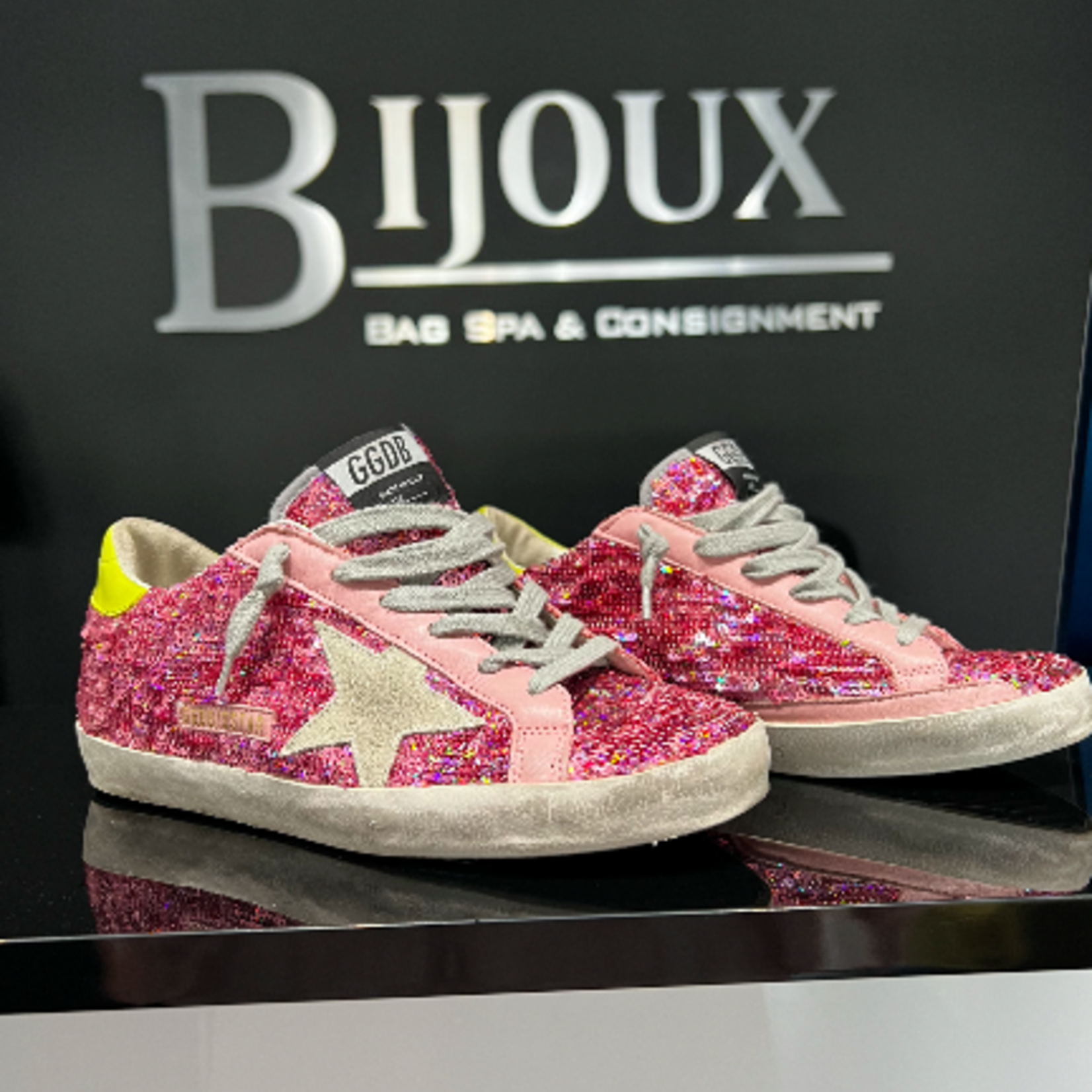 SOLD - Golden Goose Sequin Pink Sneakers 37