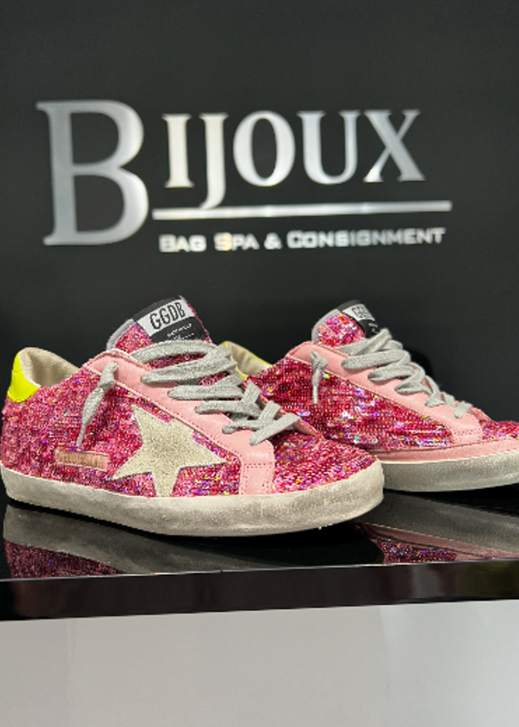 SOLD - Golden Goose Sequin Pink Sneakers 37
