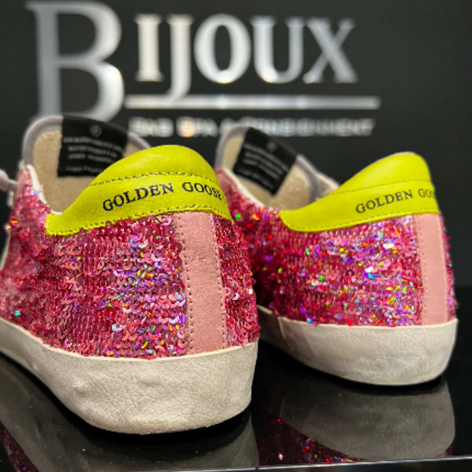 SOLD - Golden Goose Sequin Pink Sneakers 37