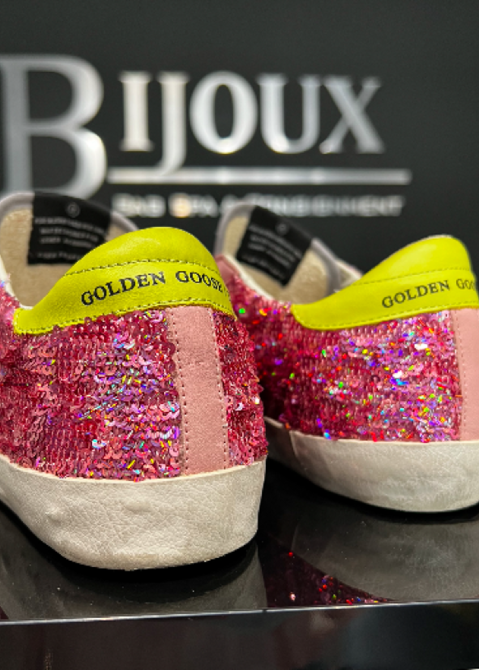 SOLD - Golden Goose Sequin Pink Sneakers 37