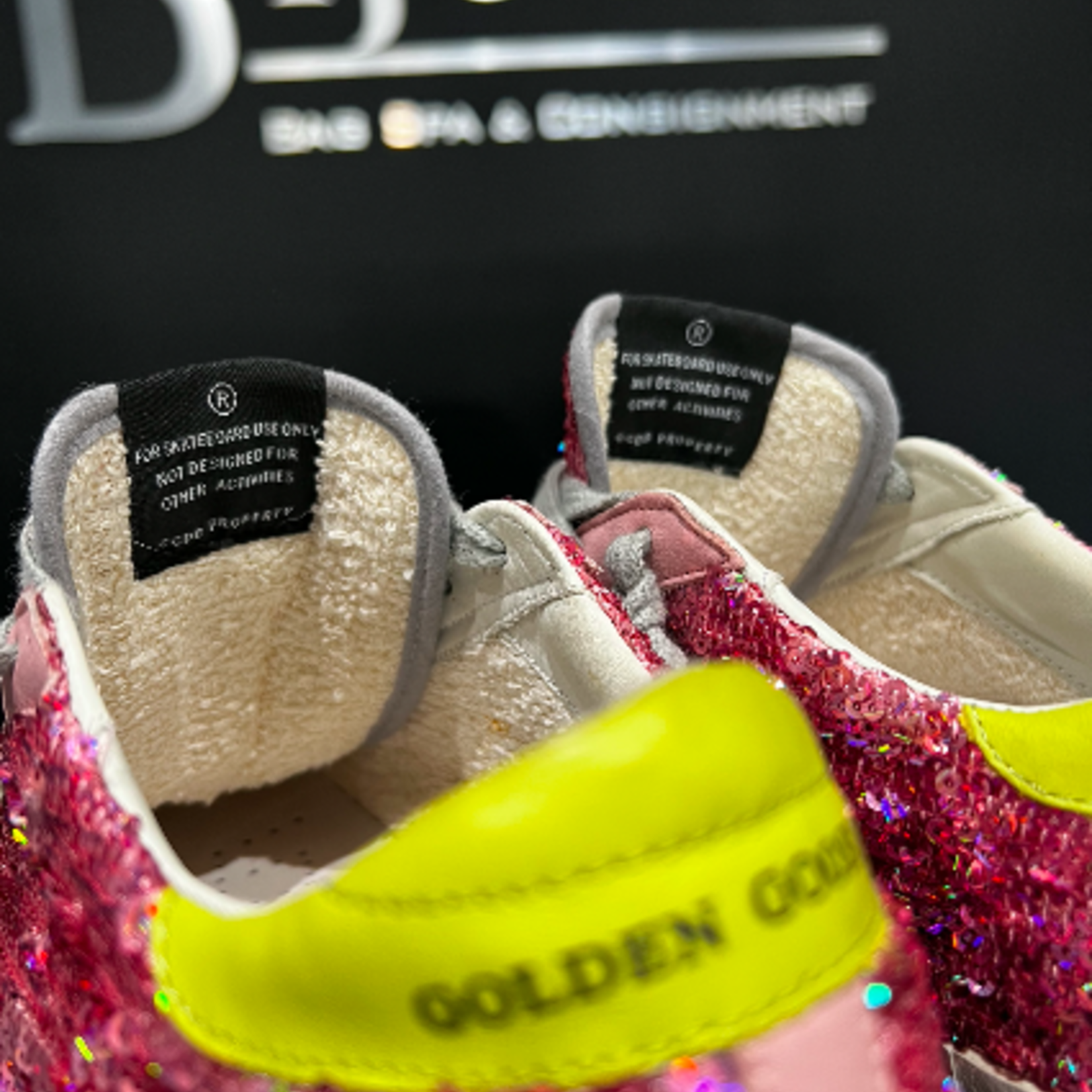 Golden Goose SOLD - Golden Goose Sequin Pink Sneakers 37