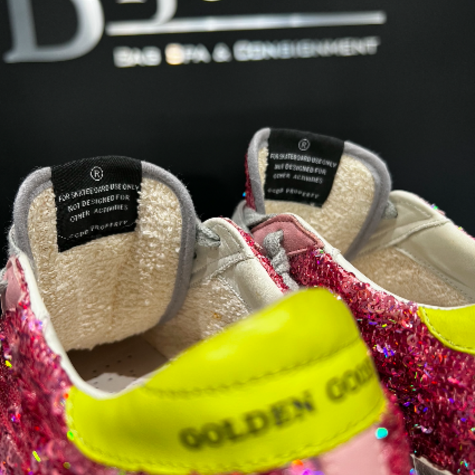 SOLD - Golden Goose Sequin Pink Sneakers 37